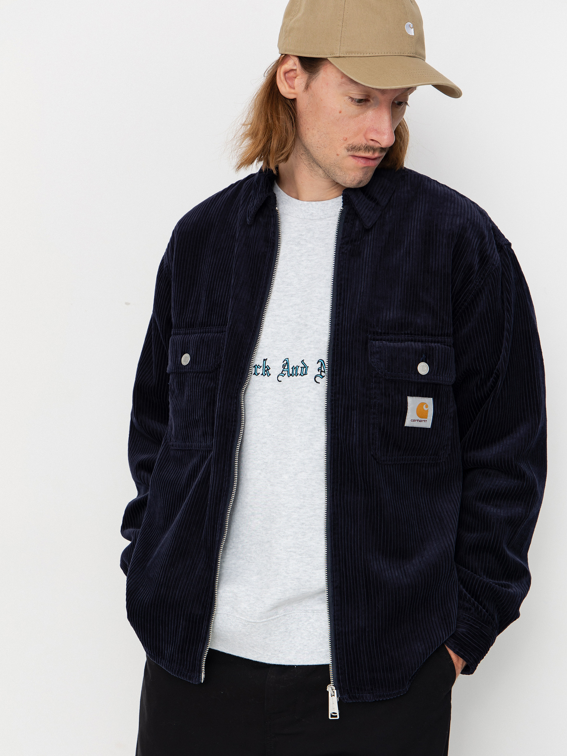 Bunda Carhartt WIP Reynold (dark navy/rinsed)