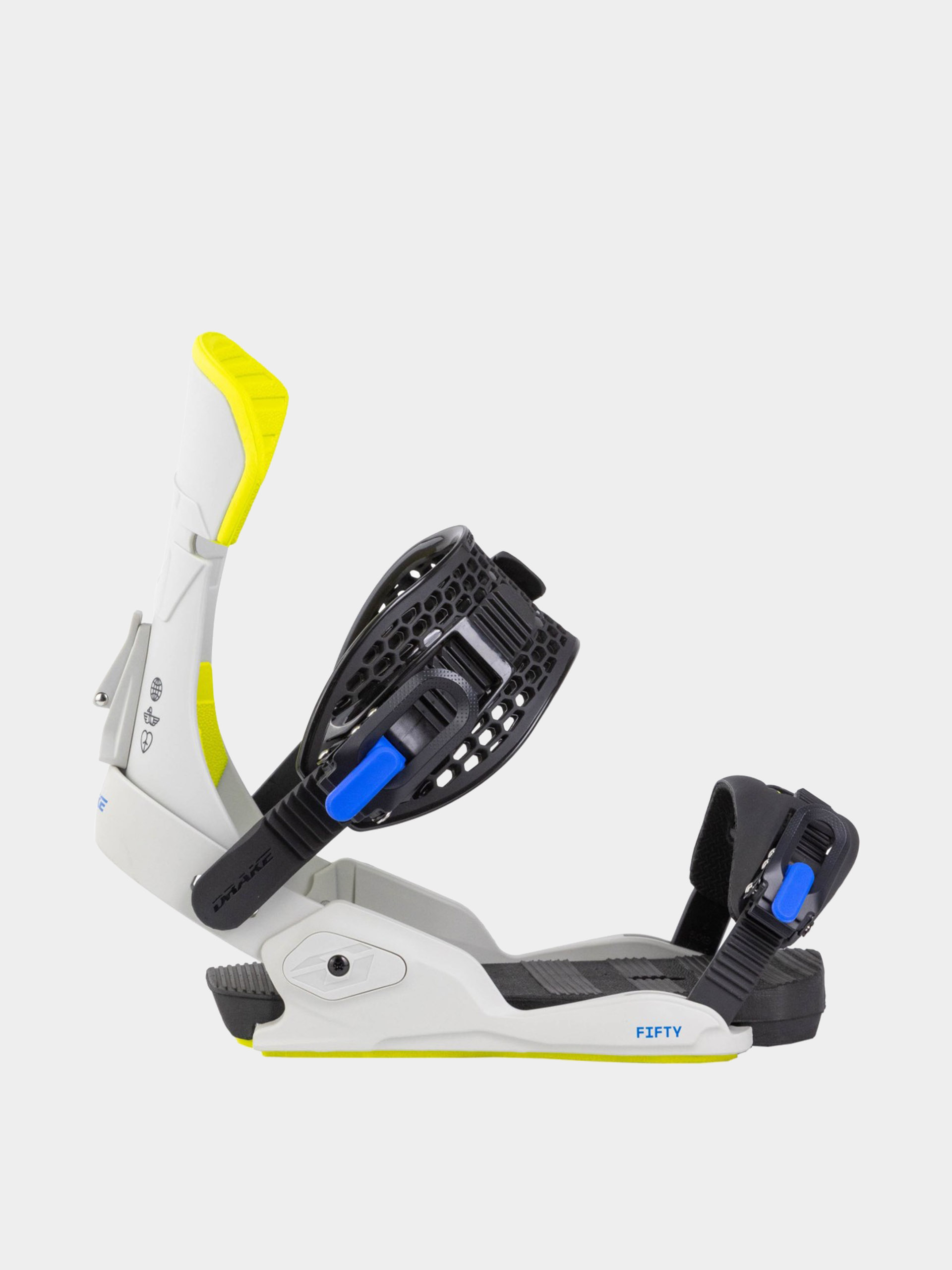 Pánske Snowboardové viazanie Drake Fifty (grey/lime)