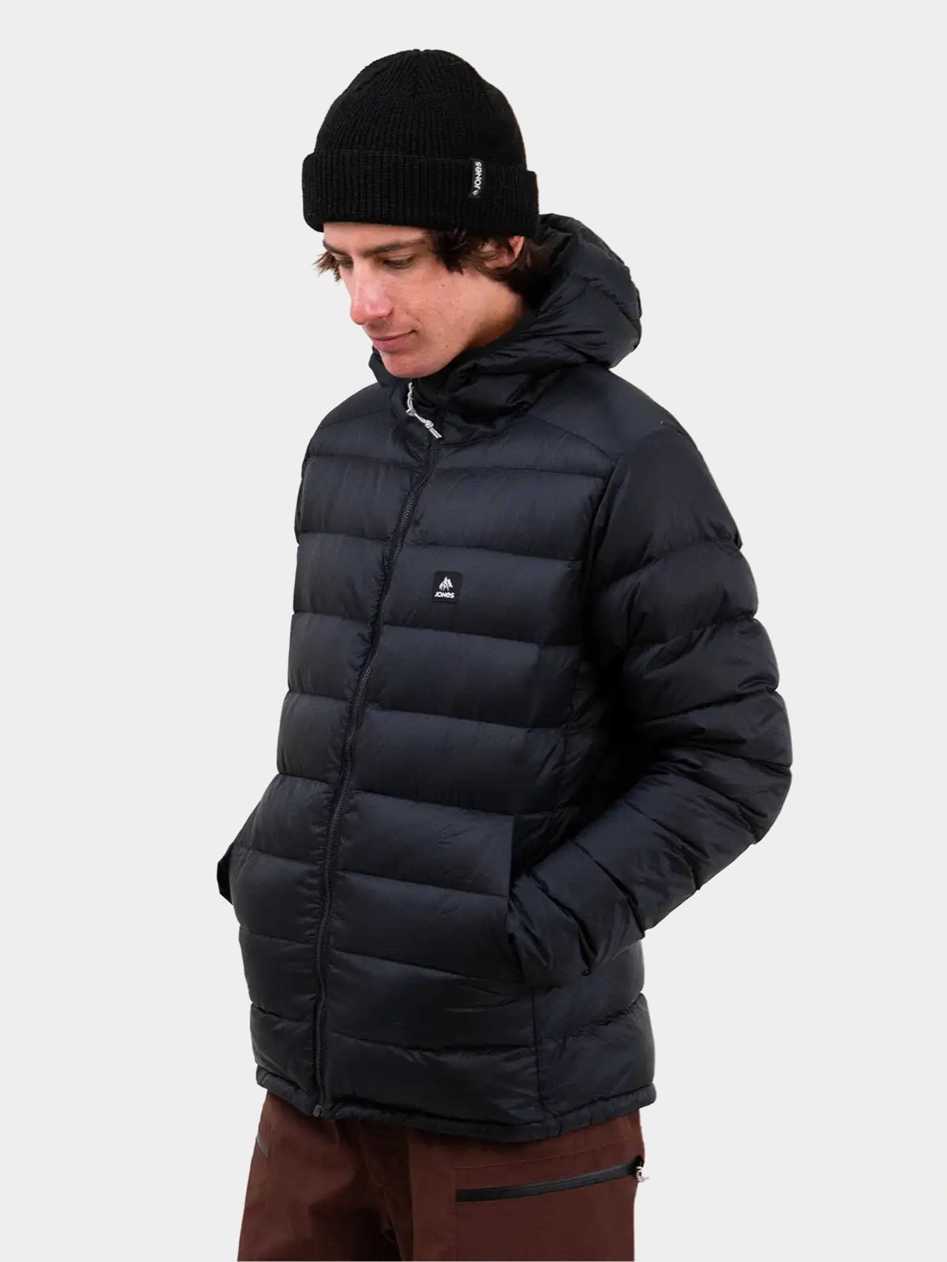 Pánska Snowboardová bunda Jones Snowboards Re Up Down Rec Hd (stealth black)