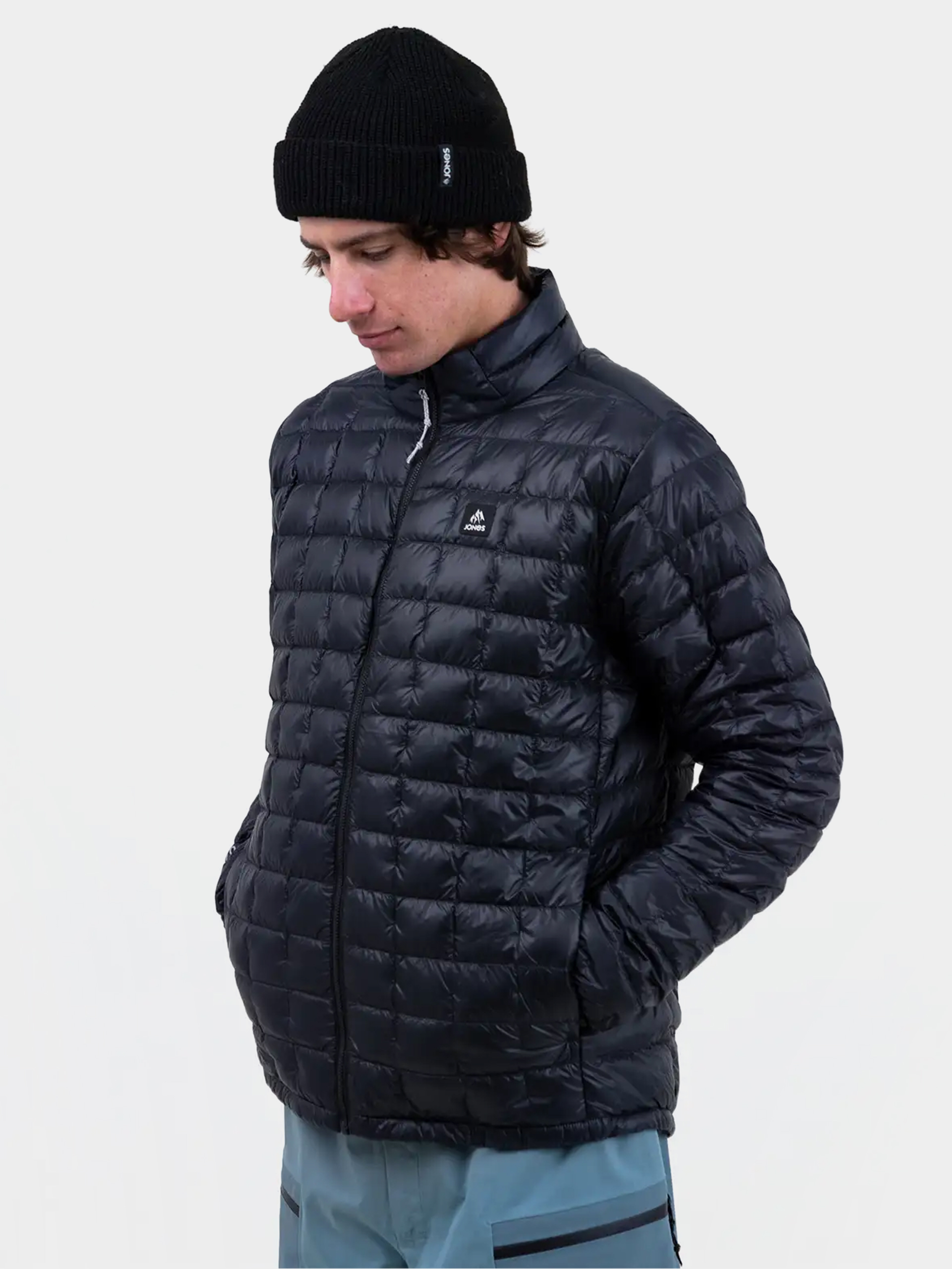 Pánska Snowboardová bunda Jones Snowboards Ult Re Up Down Rec (stealth black)