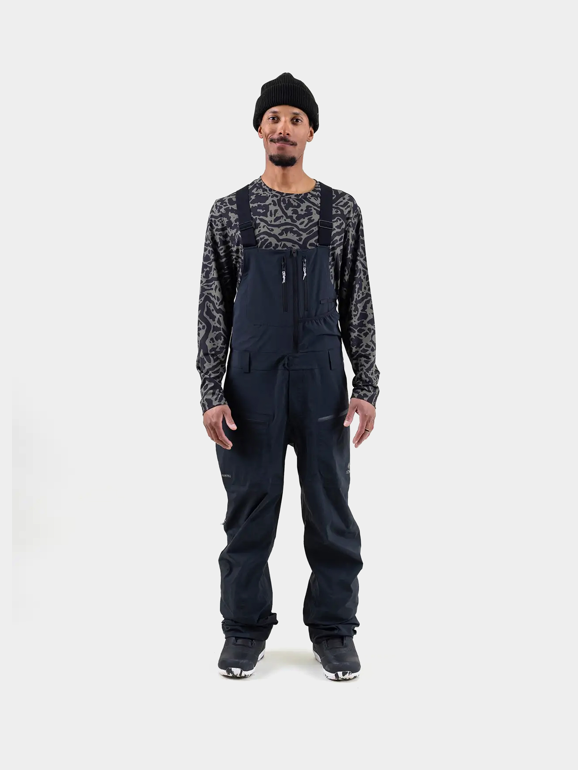 Pánske Snowboardové nohavice Jones Snowboards Shralpinist Gtx Rec Bib (stealth black)