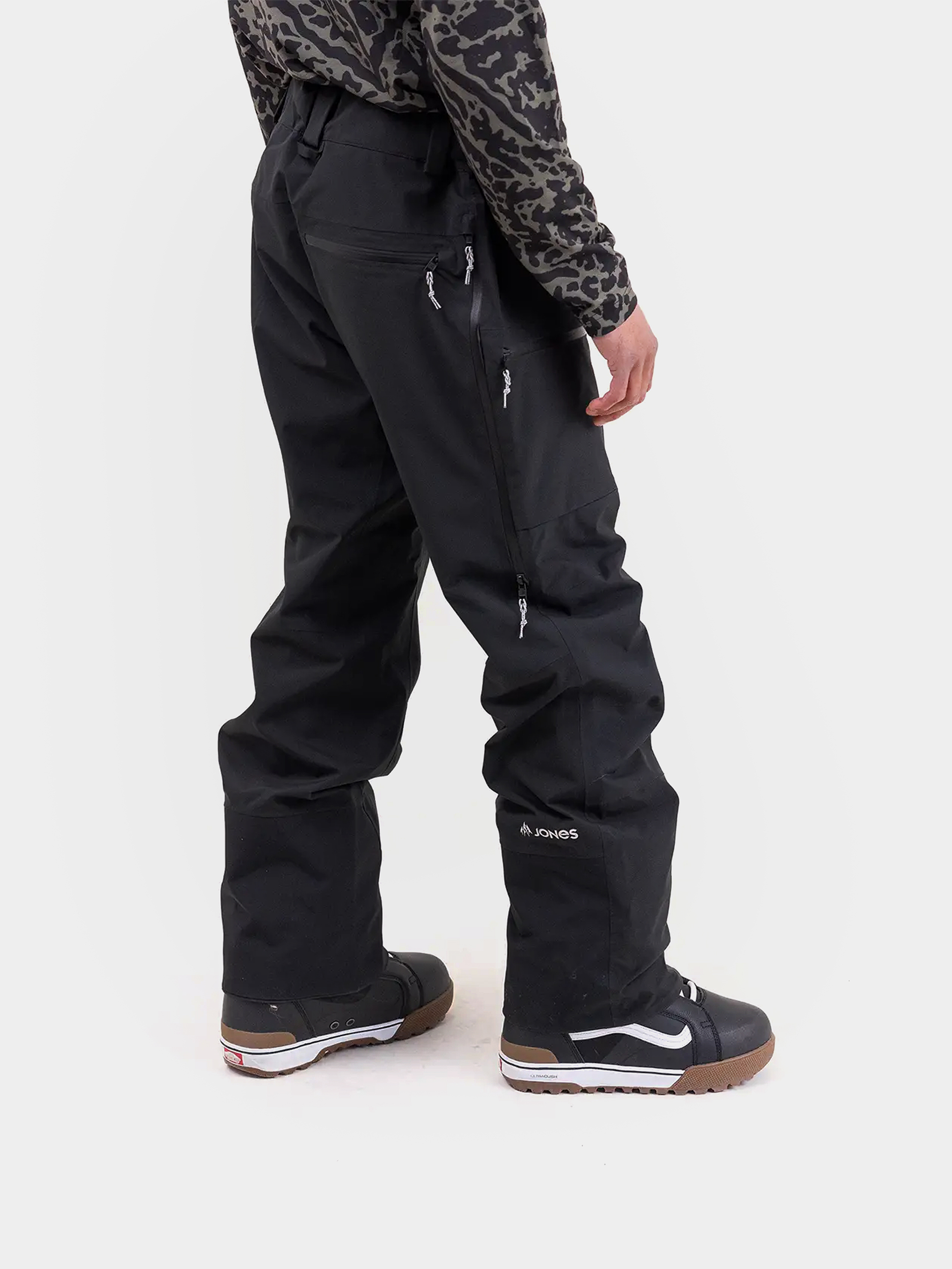 Pánske Snowboardové nohavice Jones Snowboards Mtn Surf Rec (stealth black)