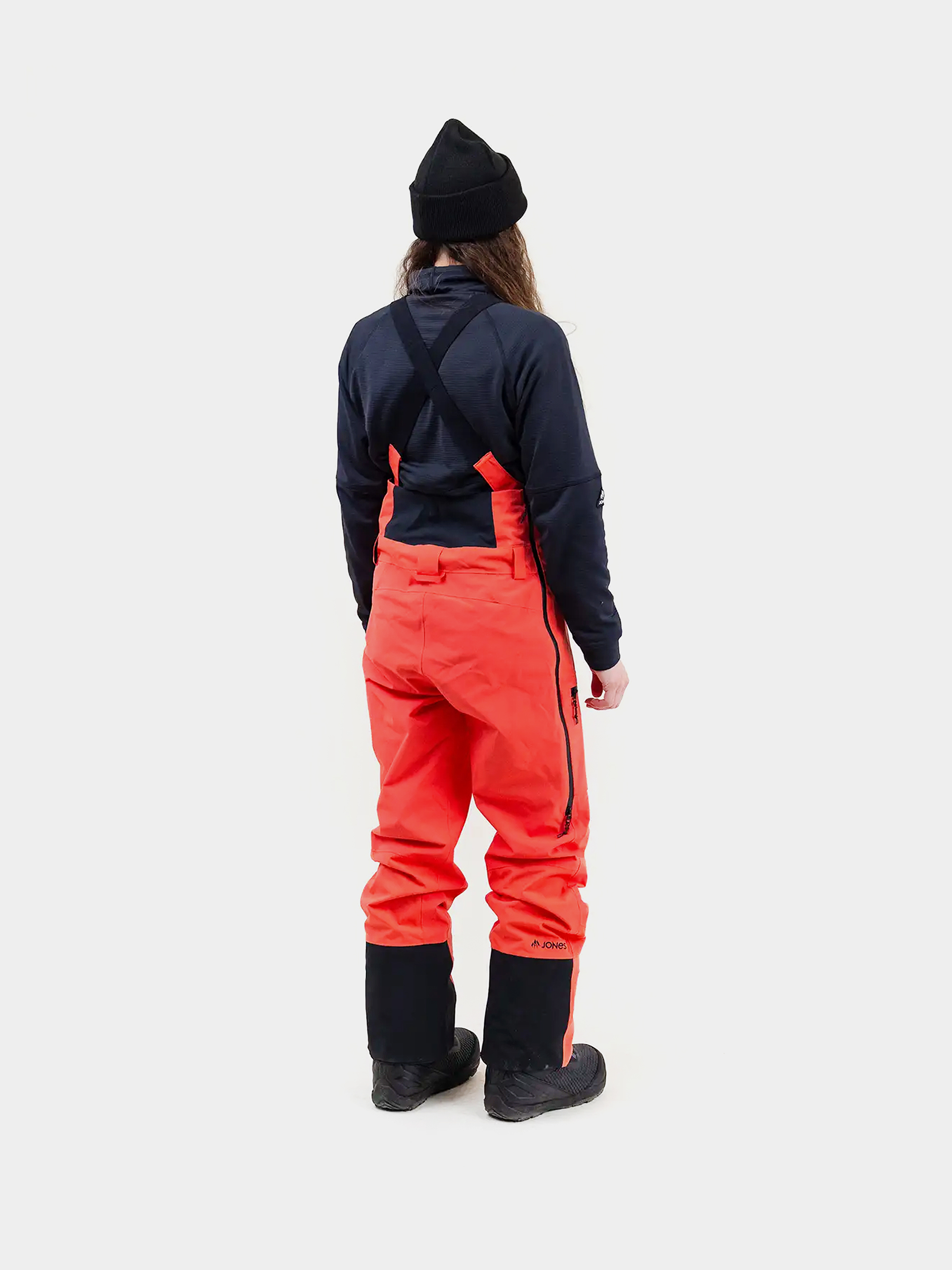 Dámske Snowboardové nohavice Jones Snowboards Mtn Surf Rec Bib (deep coral)