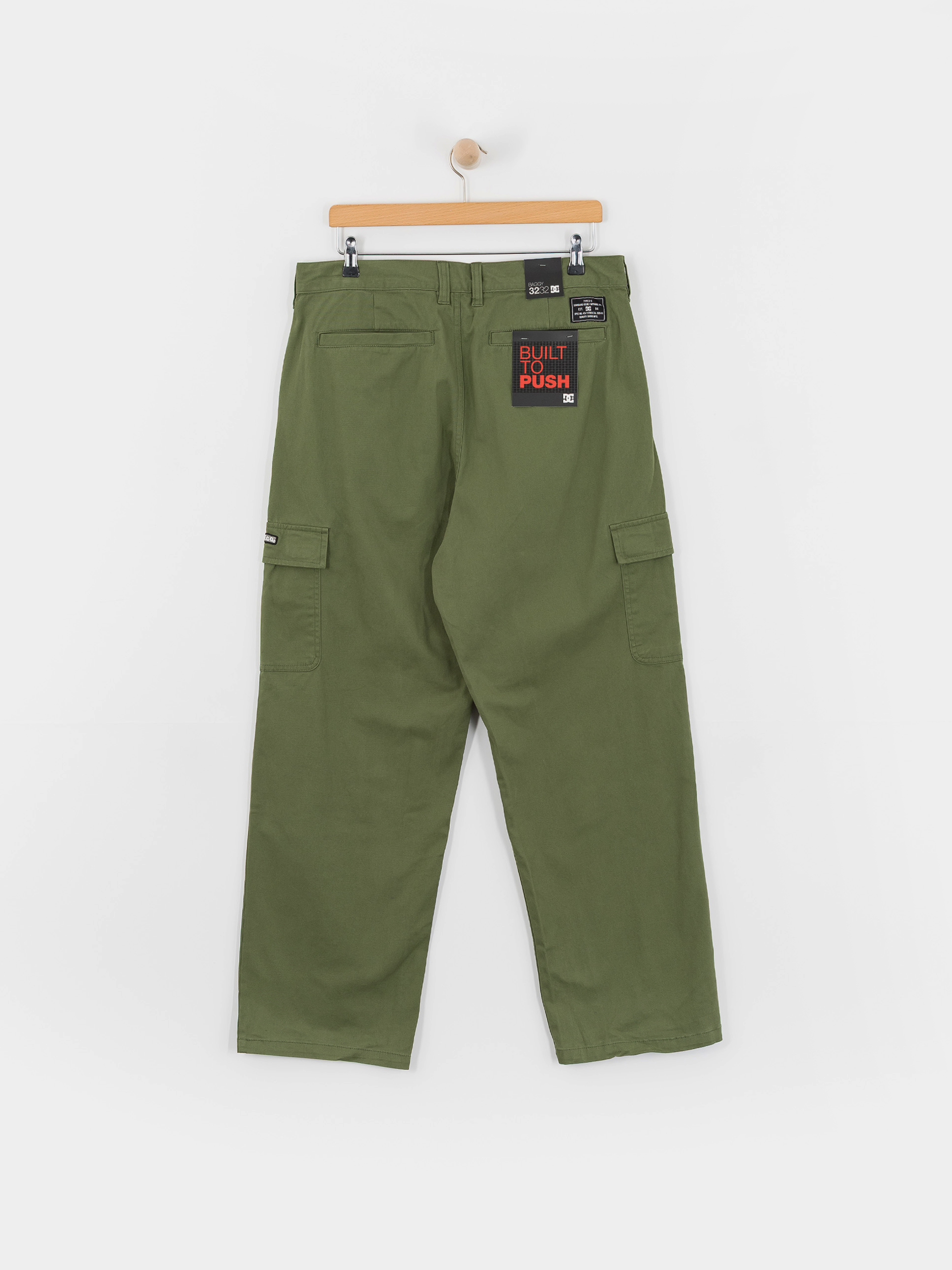 Nohavice DC Worker Baggy Chino Cargo (bronze green)