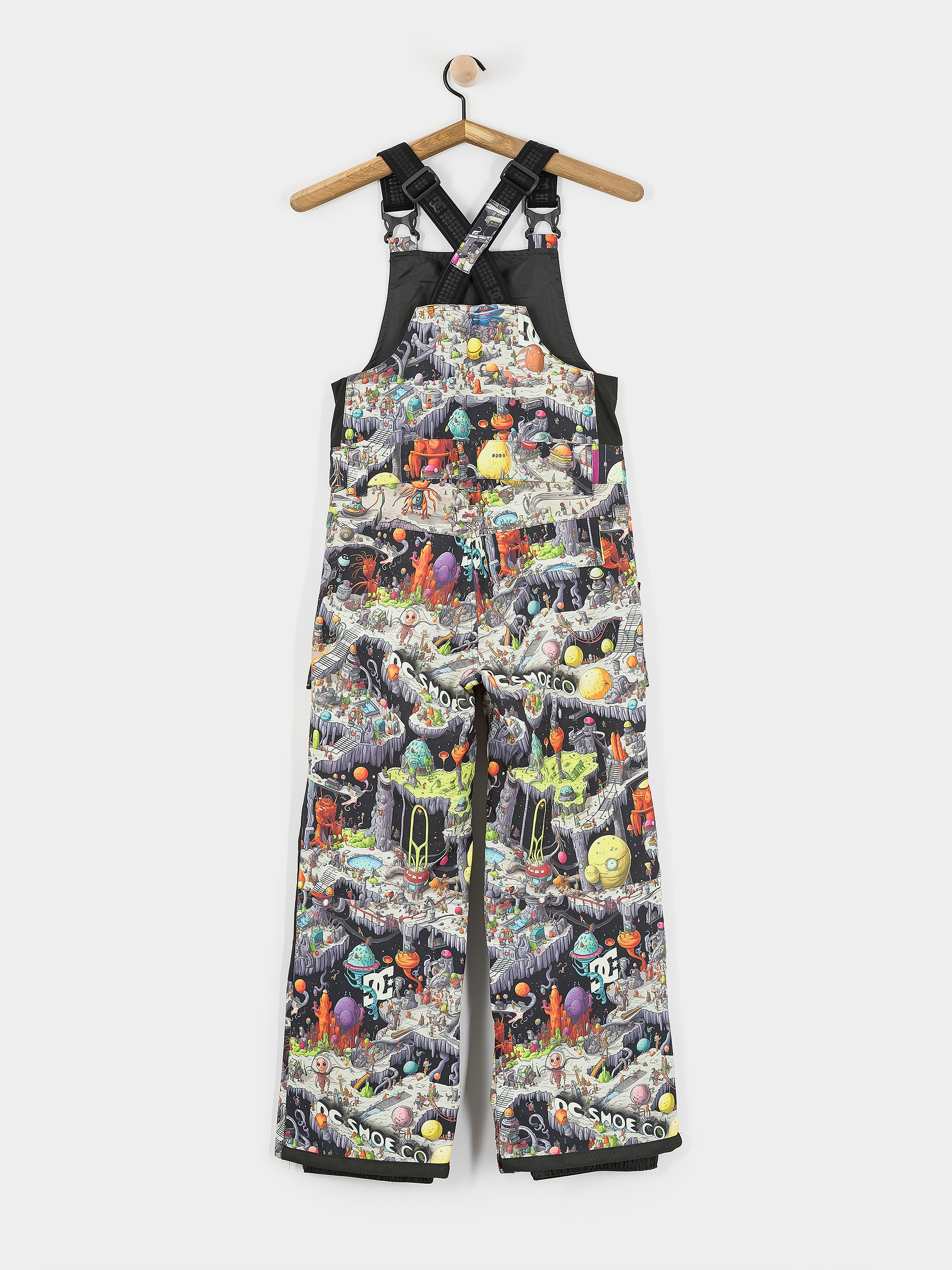 Snowboardové nohavice DC Roadblock Bib JR (outer world black)