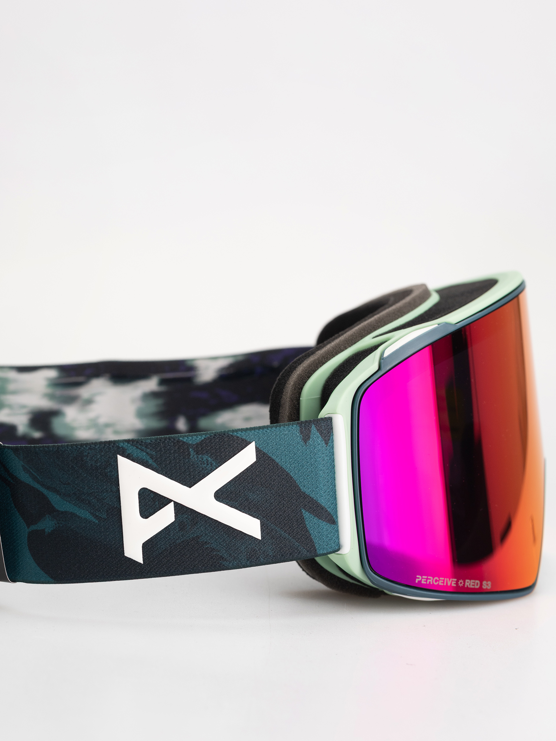 Snowboardové okuliare Anon M4 Cylindrical Mfi (family tree/perceive sunny red)