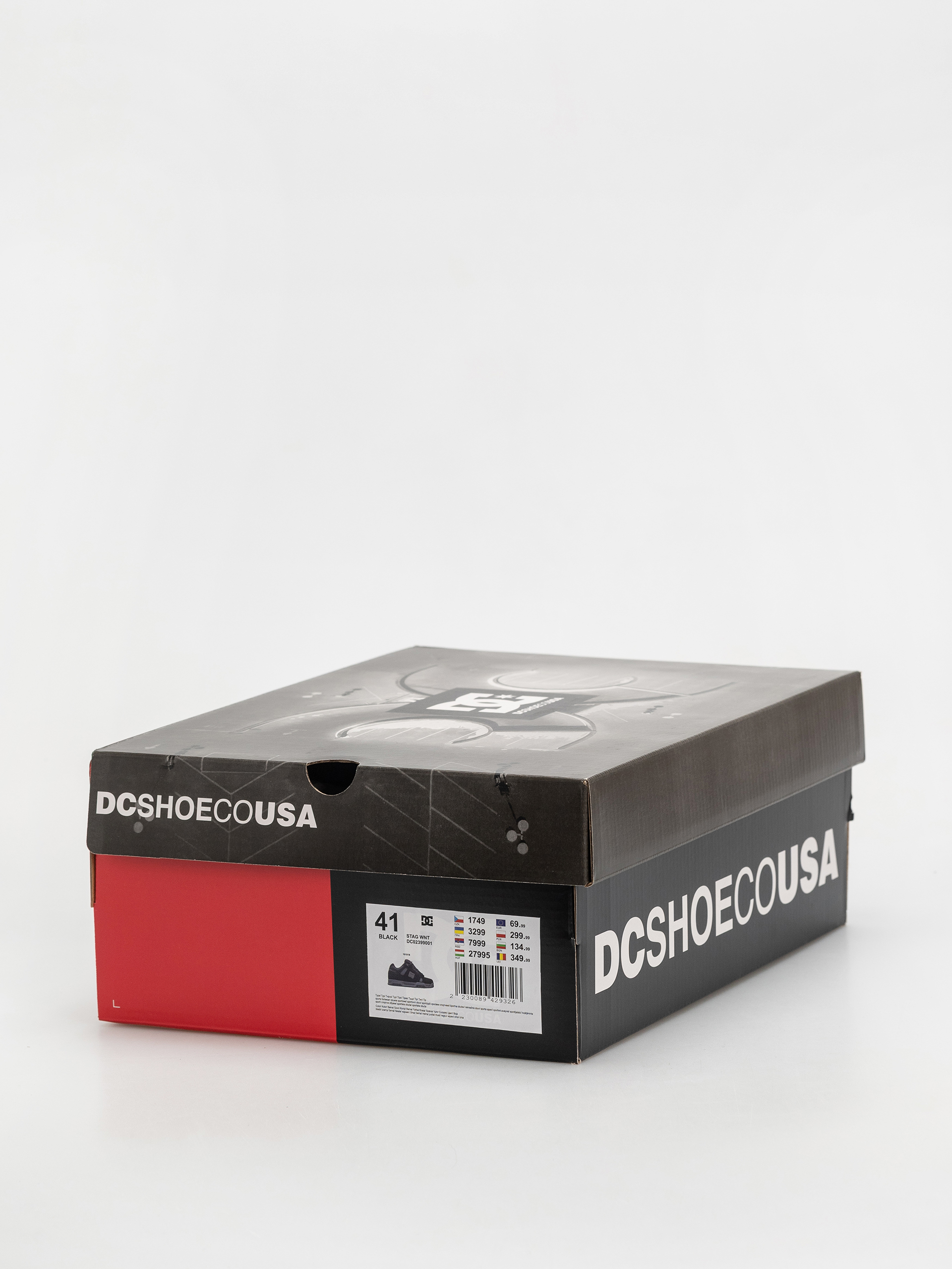 Topánky DC Stag Wnt (black/grey/red)