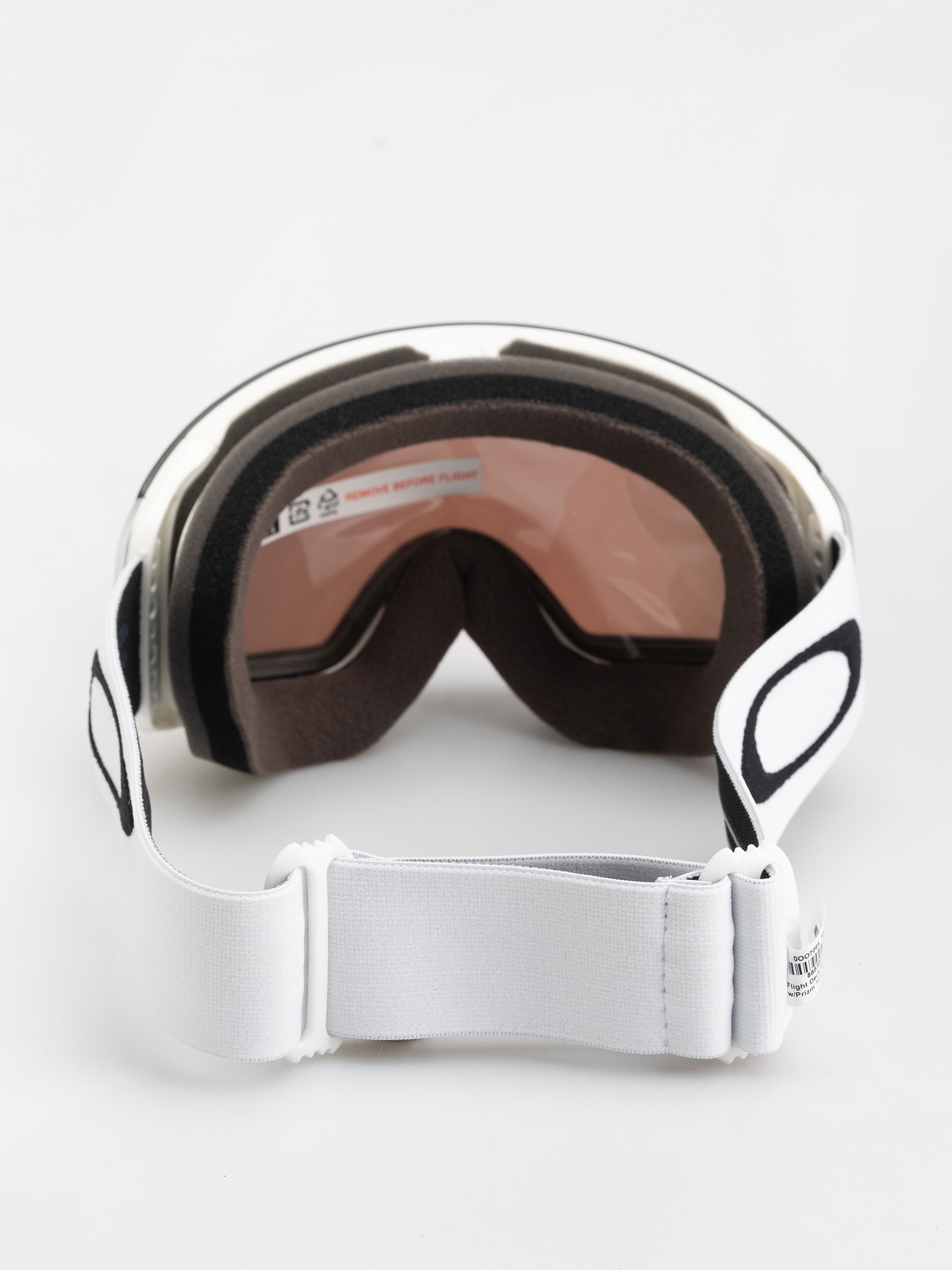 Snowboardové okuliare Oakley Flight Deck M (matte white/prizm snow torch iridium)
