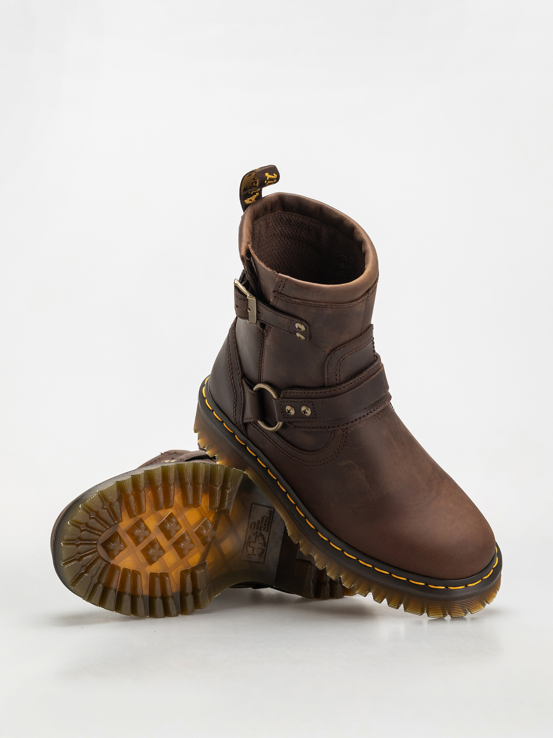 Topánky Dr. Martens Anistone HRNS Ankle (dark brown crazy horse)