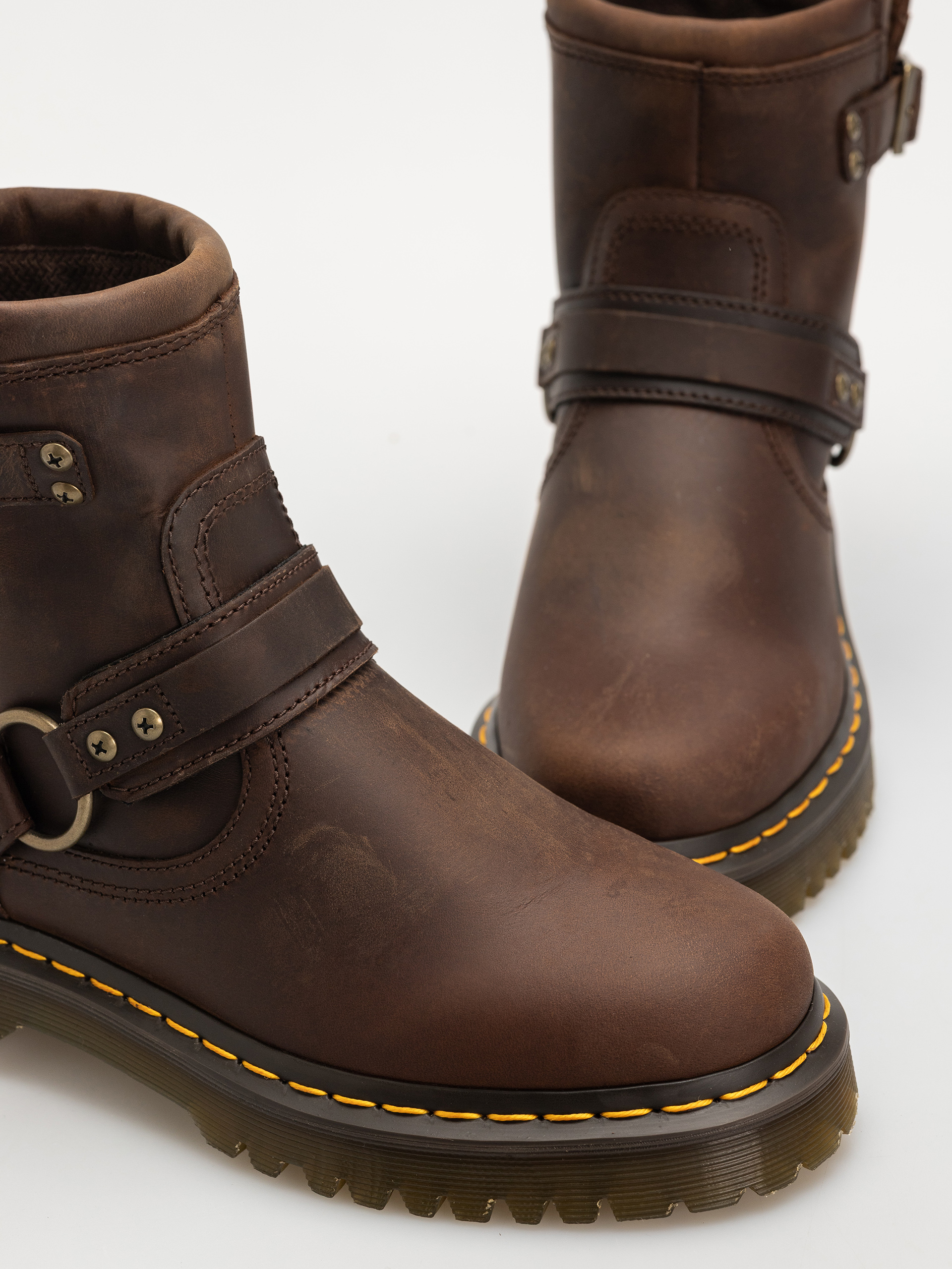 Topánky Dr. Martens Anistone HRNS Ankle (dark brown crazy horse)