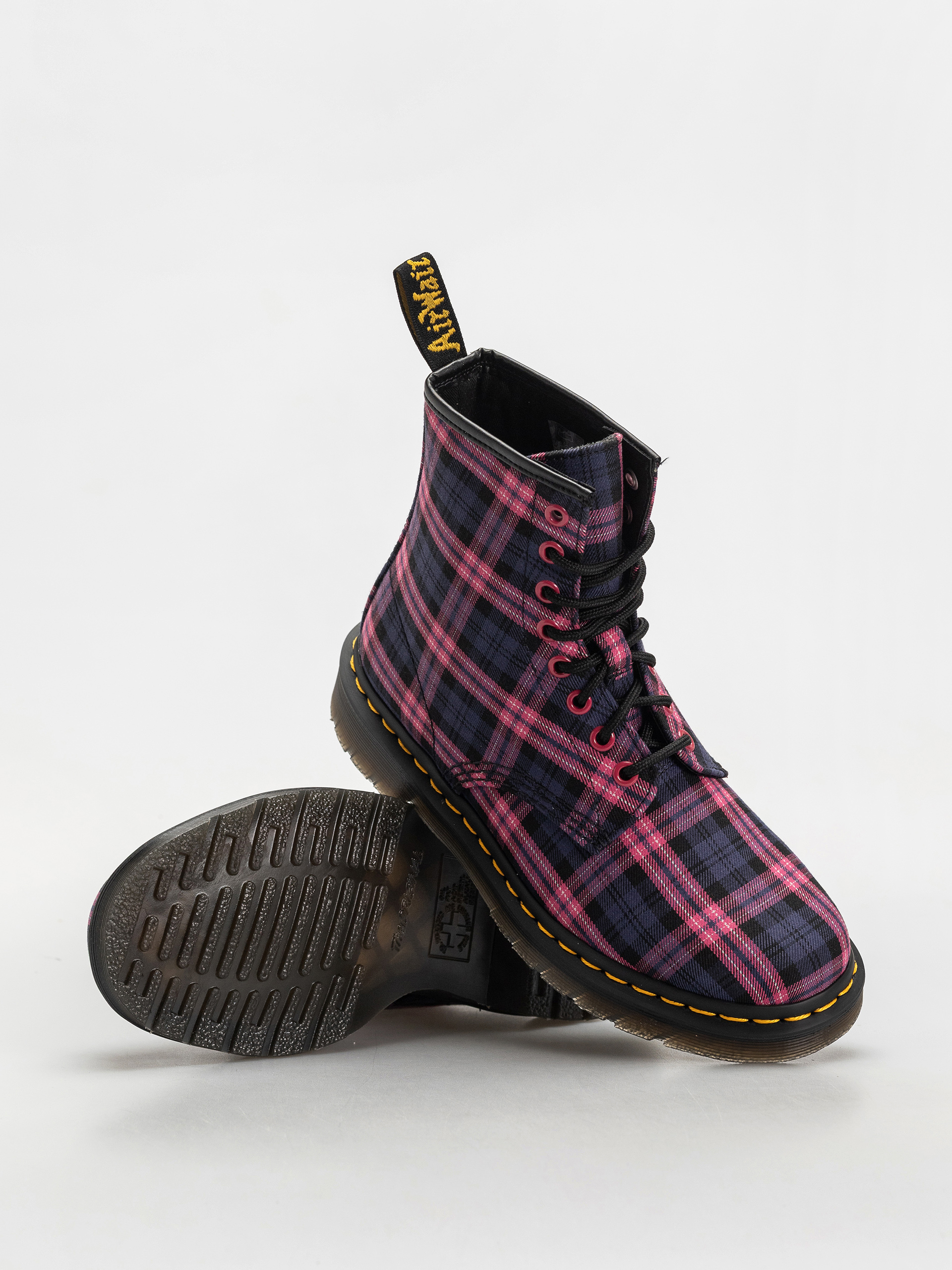 Topánky Dr. Martens 1460 Wmn (pink multi tartan)