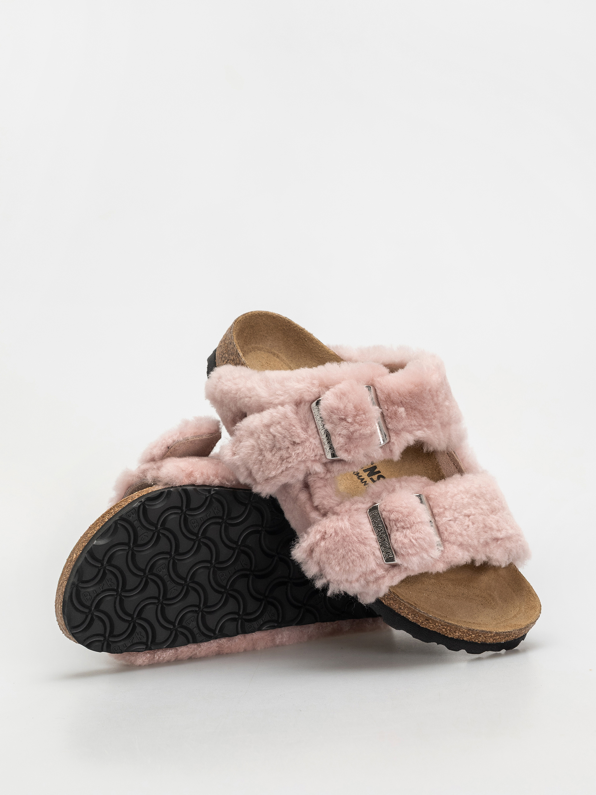 Šľapky Birkenstock Arizona Shearling Cover Upper Narrow Wmn (crystal rose)