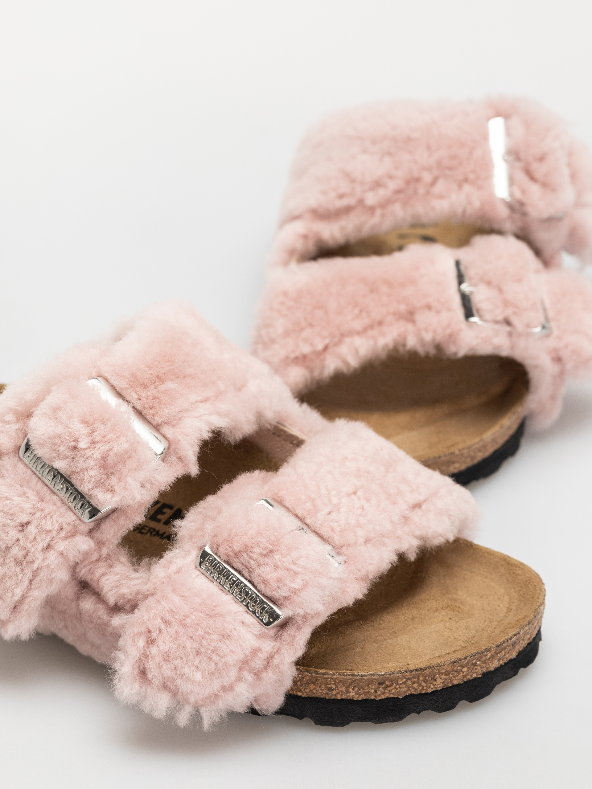 Šľapky Birkenstock Arizona Shearling Cover Upper Narrow Wmn (crystal rose)