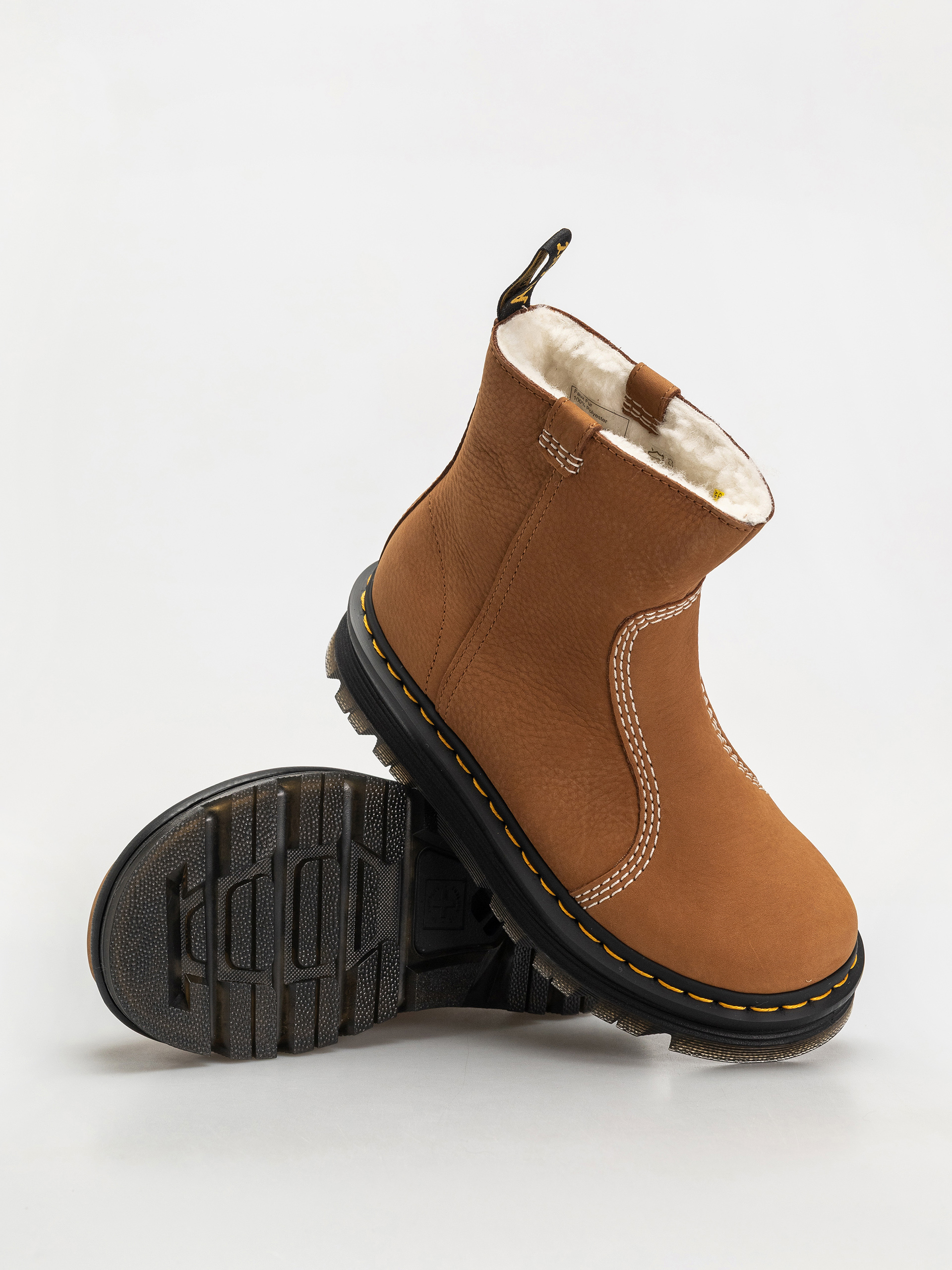 Topánky Dr. Martens ZebZag Rigger WL Rigger Wmn (desert brown milled nubuck wp)