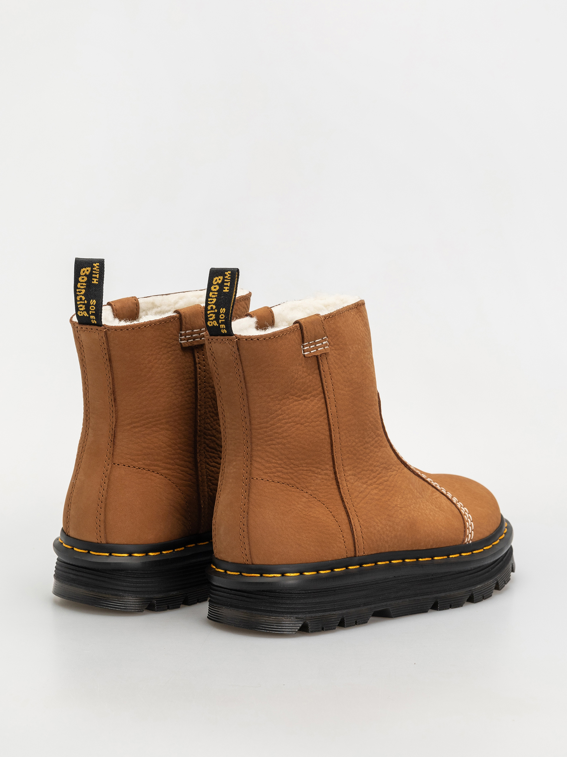 Topánky Dr. Martens ZebZag Rigger WL Rigger Wmn (desert brown milled nubuck wp)
