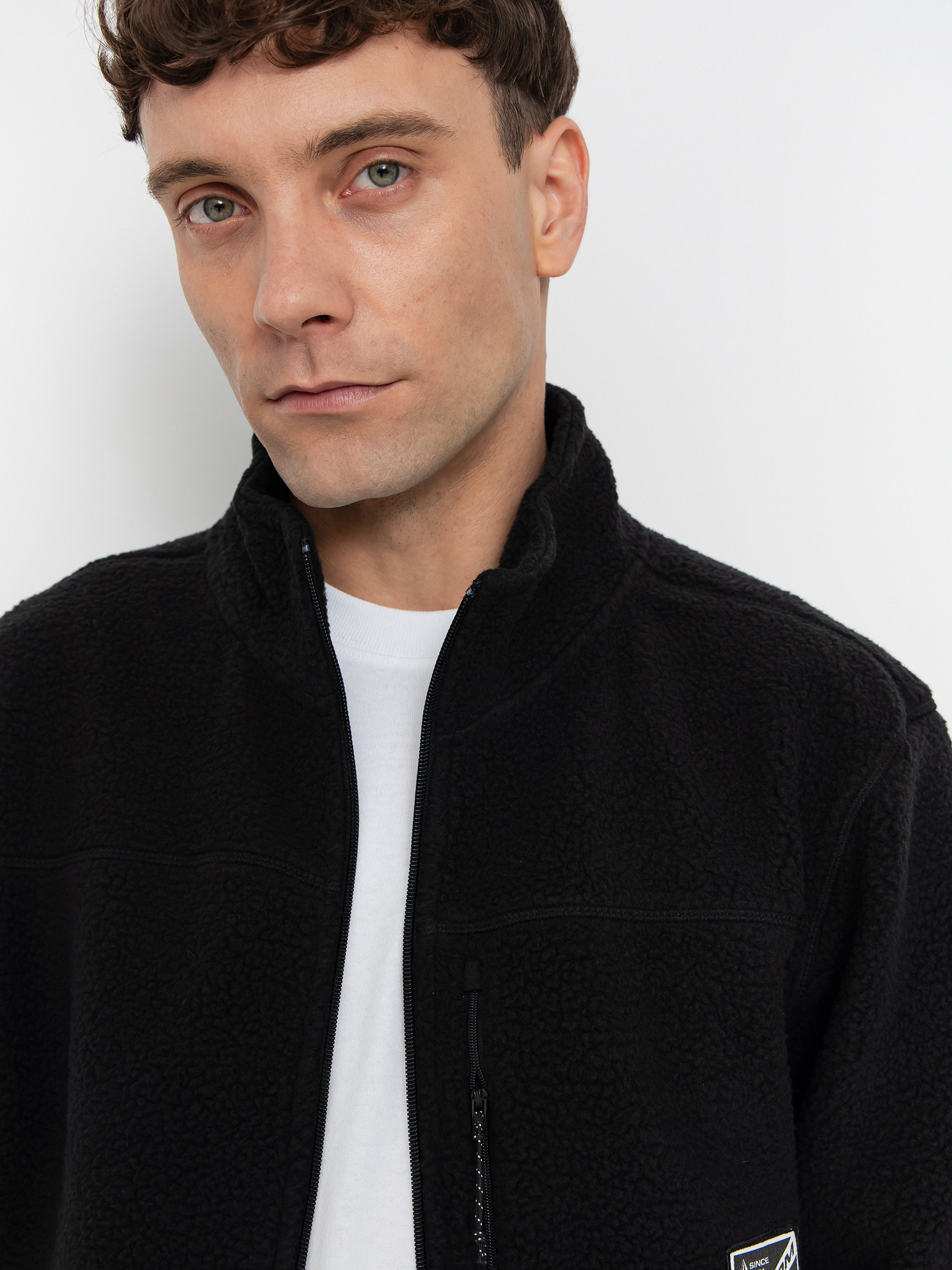 Pánsky Flísová mikina Volcom Nelson Sherpa (black)