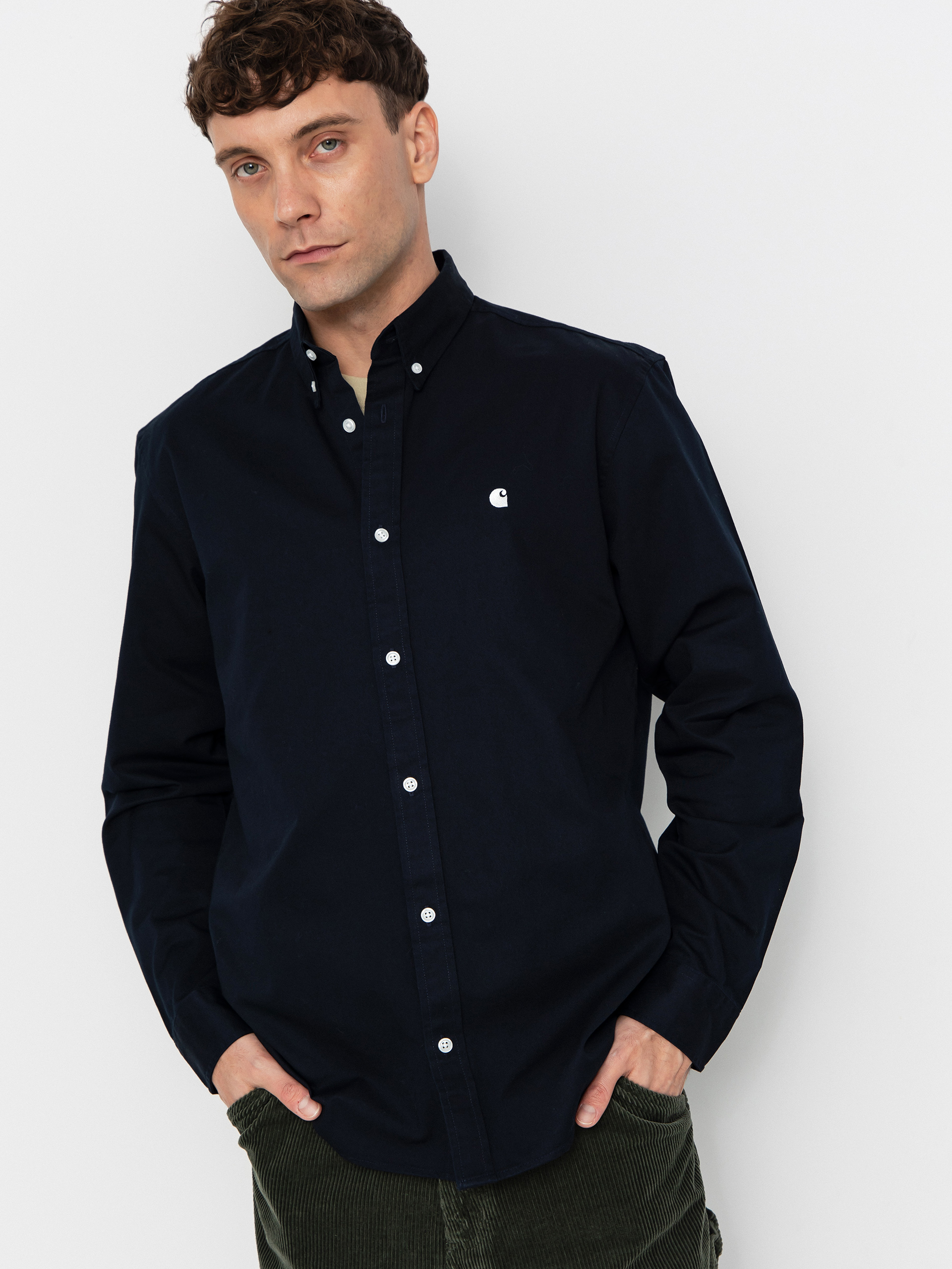 Košeľa Carhartt WIP Madison (dark navy/wax)