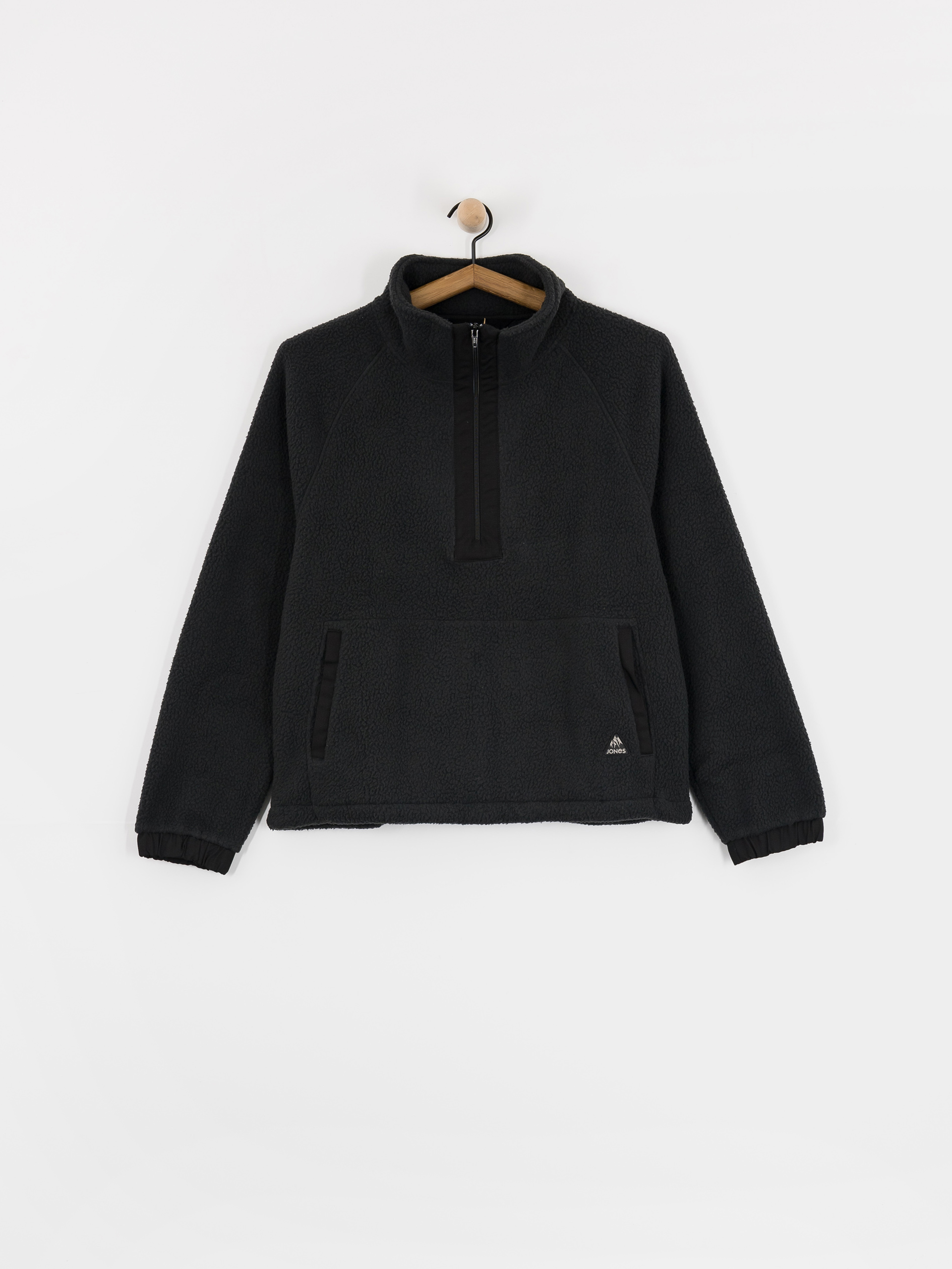 Mikina Jones Snowboards Campfire Rec Sherpa (stealth black)