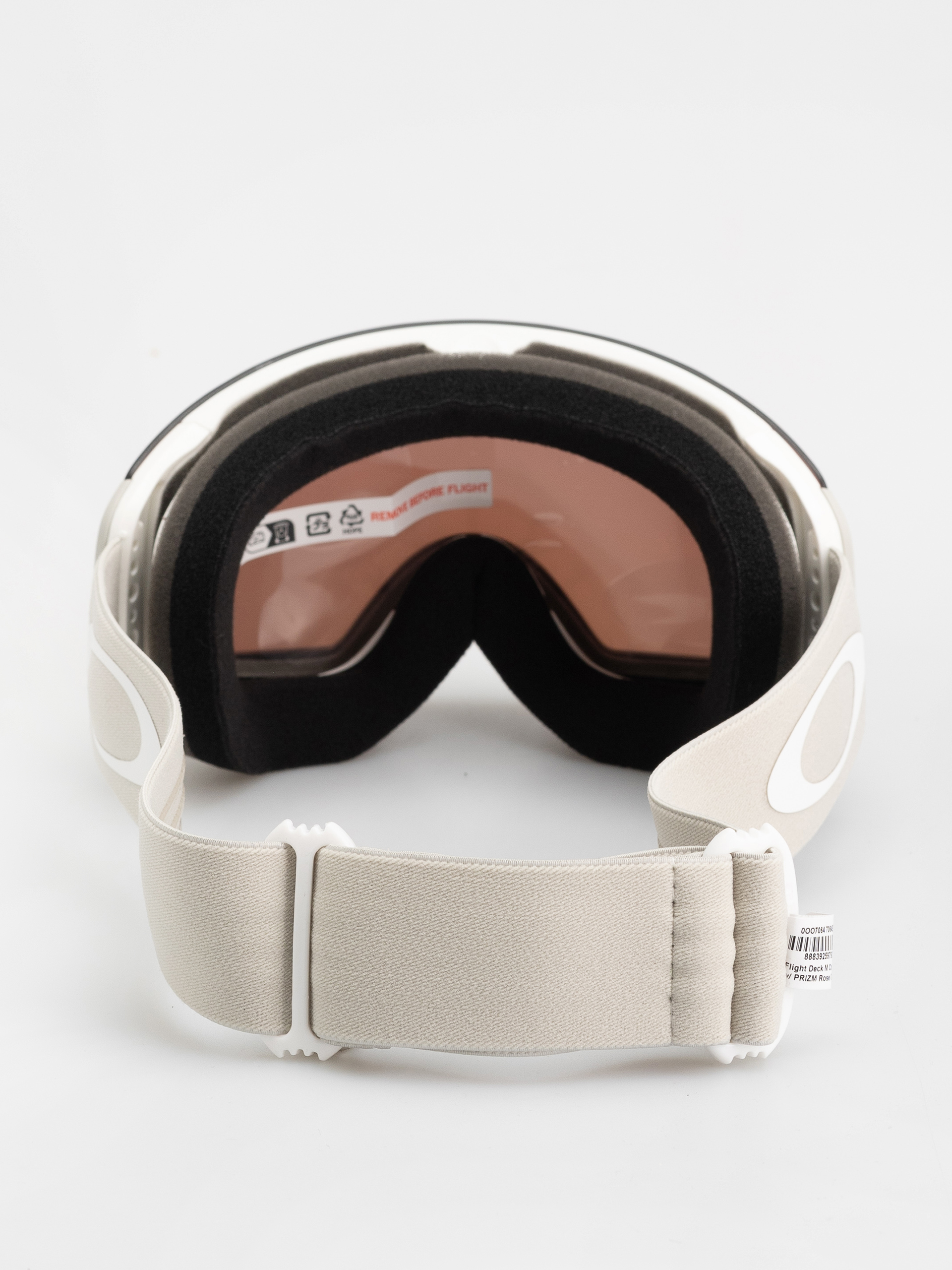 Snowboardové okuliare Oakley Flight Deck M (matte cool grey/prizm rose gold iridium)