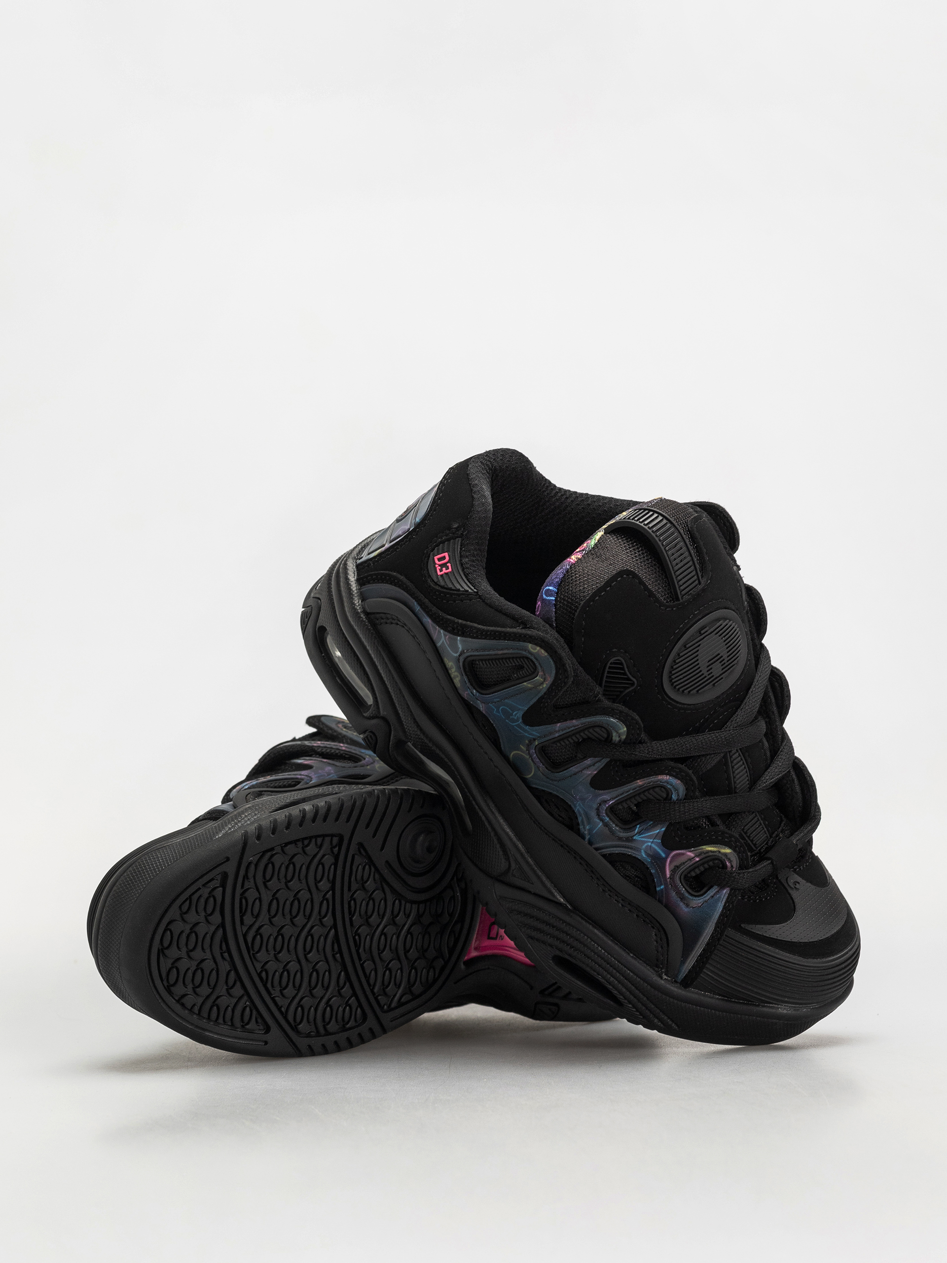 Topánky Osiris D3 2001 (black/pink/holo)