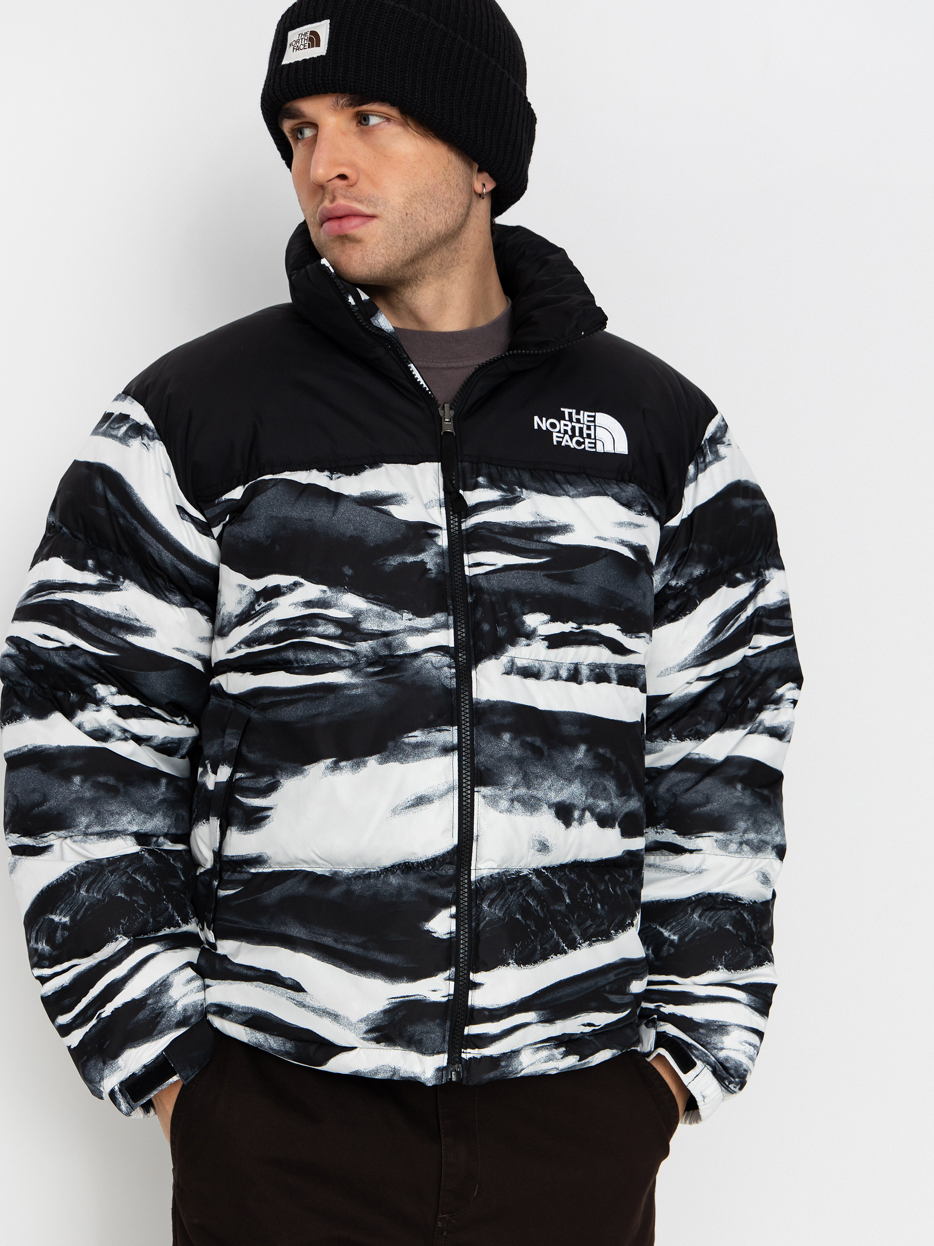 Bunda The North Face 1996 Retro Nuptse Print (tnf black edge of light)