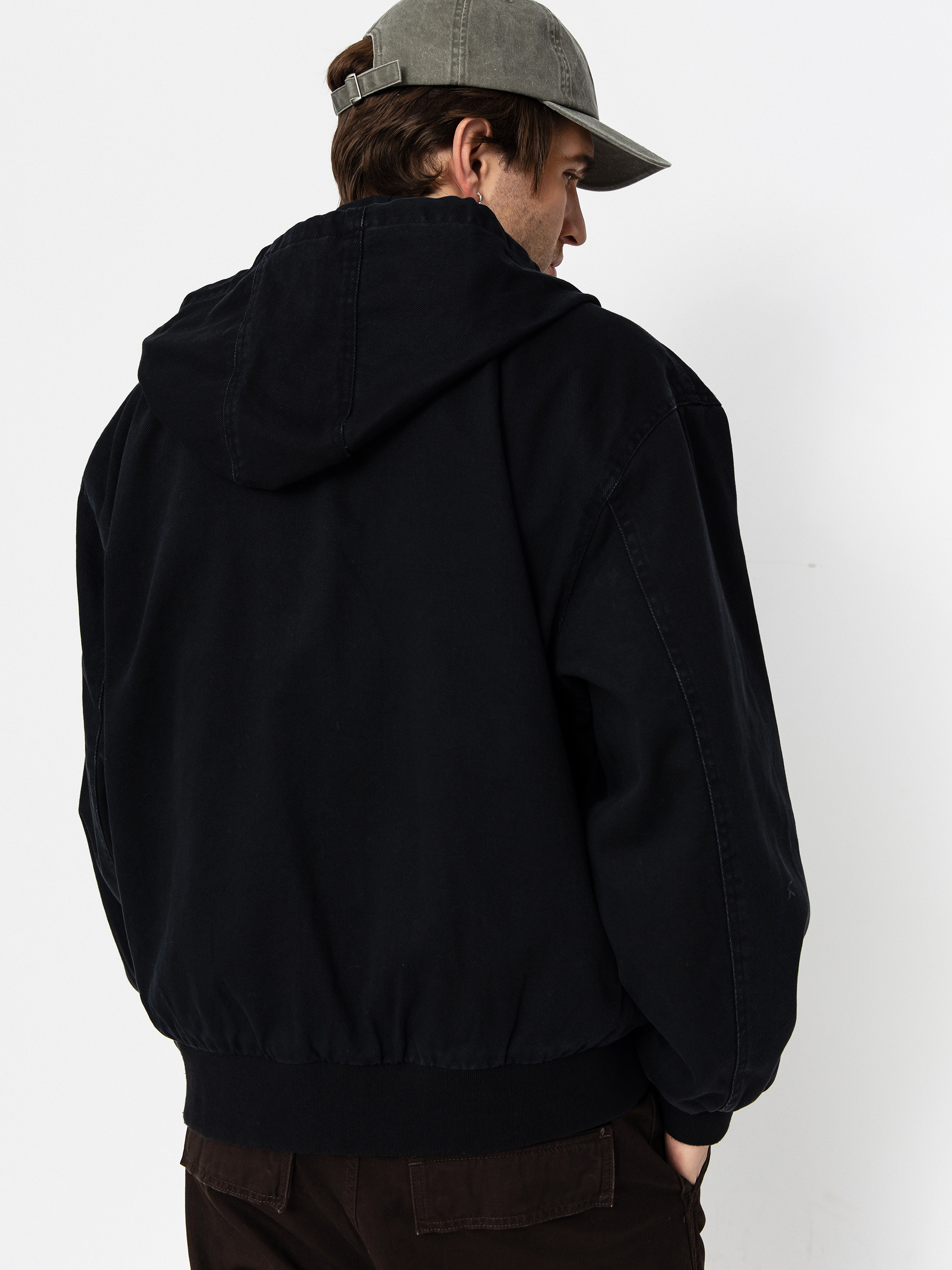 Bunda OBEY Obey Glen Zip Up (black faded wash)