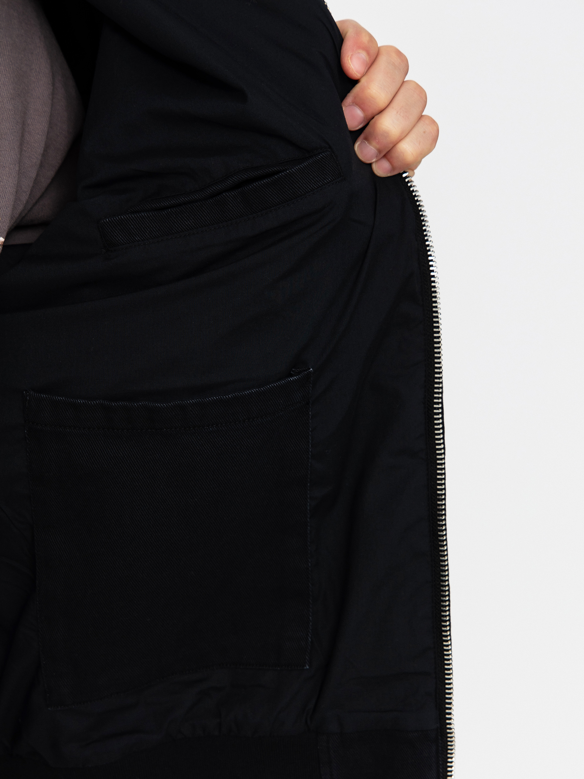 Bunda OBEY Obey Glen Zip Up (black faded wash)