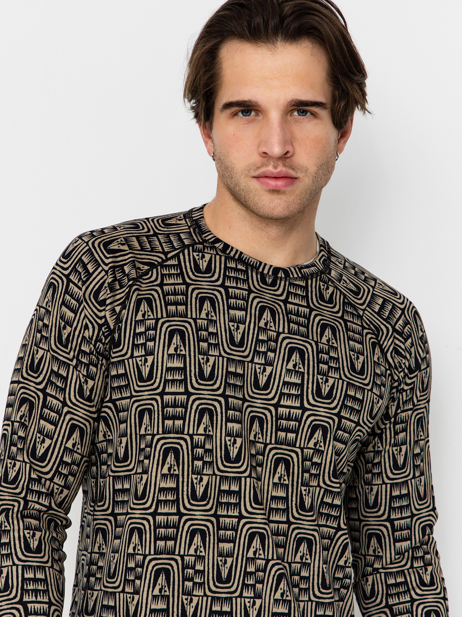 Triko Patagonia Cap MW Crew (flow sunken blue)