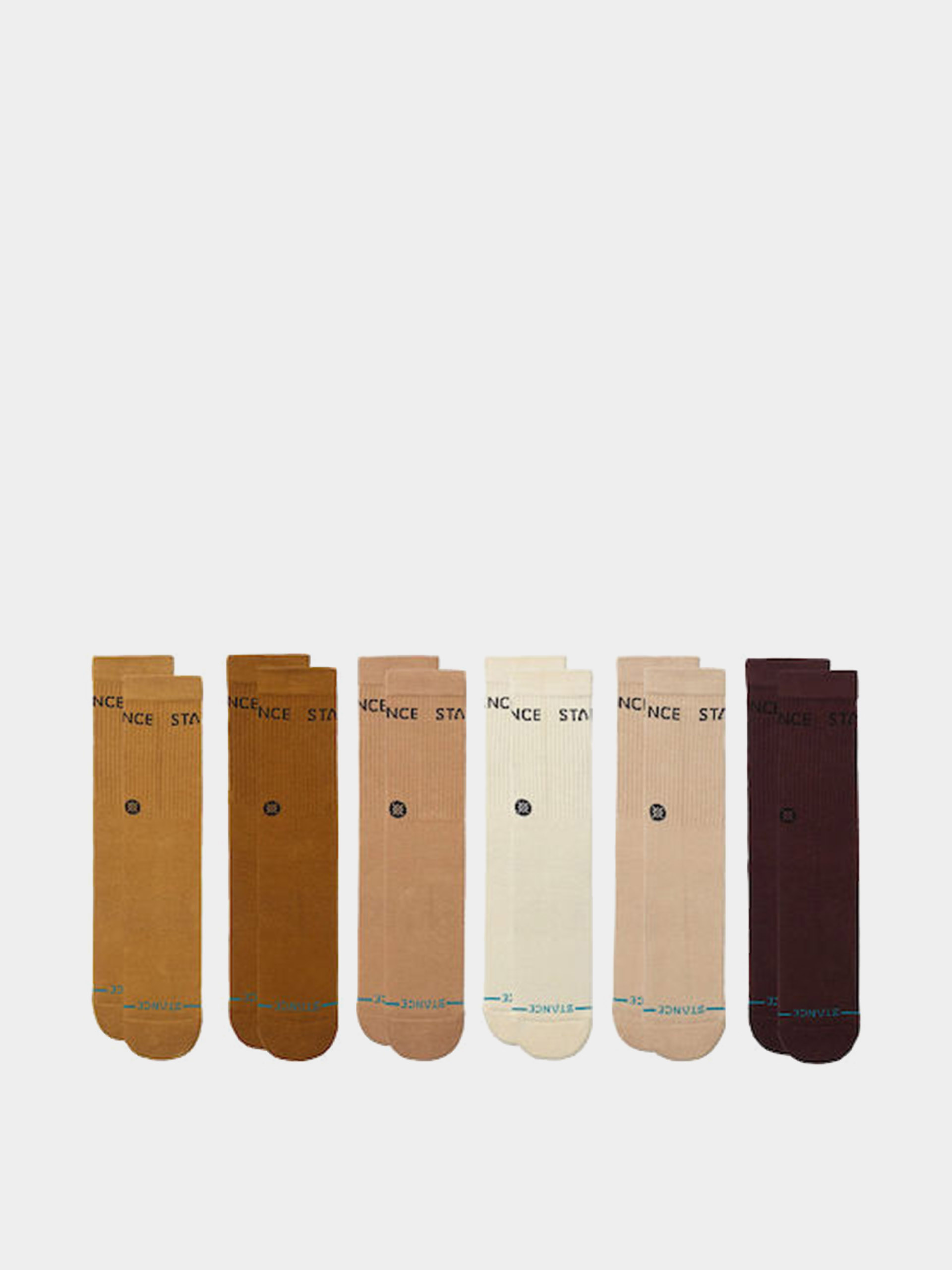Ponožky Stance Origin 6 Pack Crew (cream)