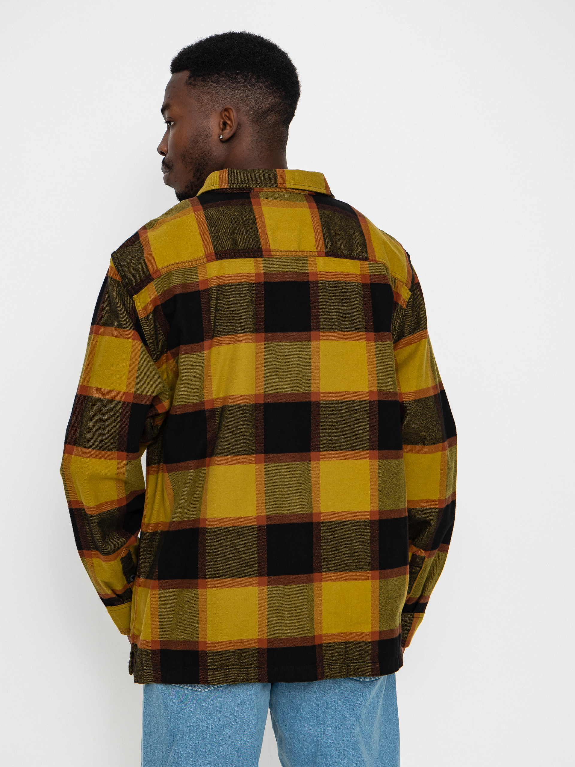 Košeľa Vans Larkspur Plaid Flannel (burnt gold/black)