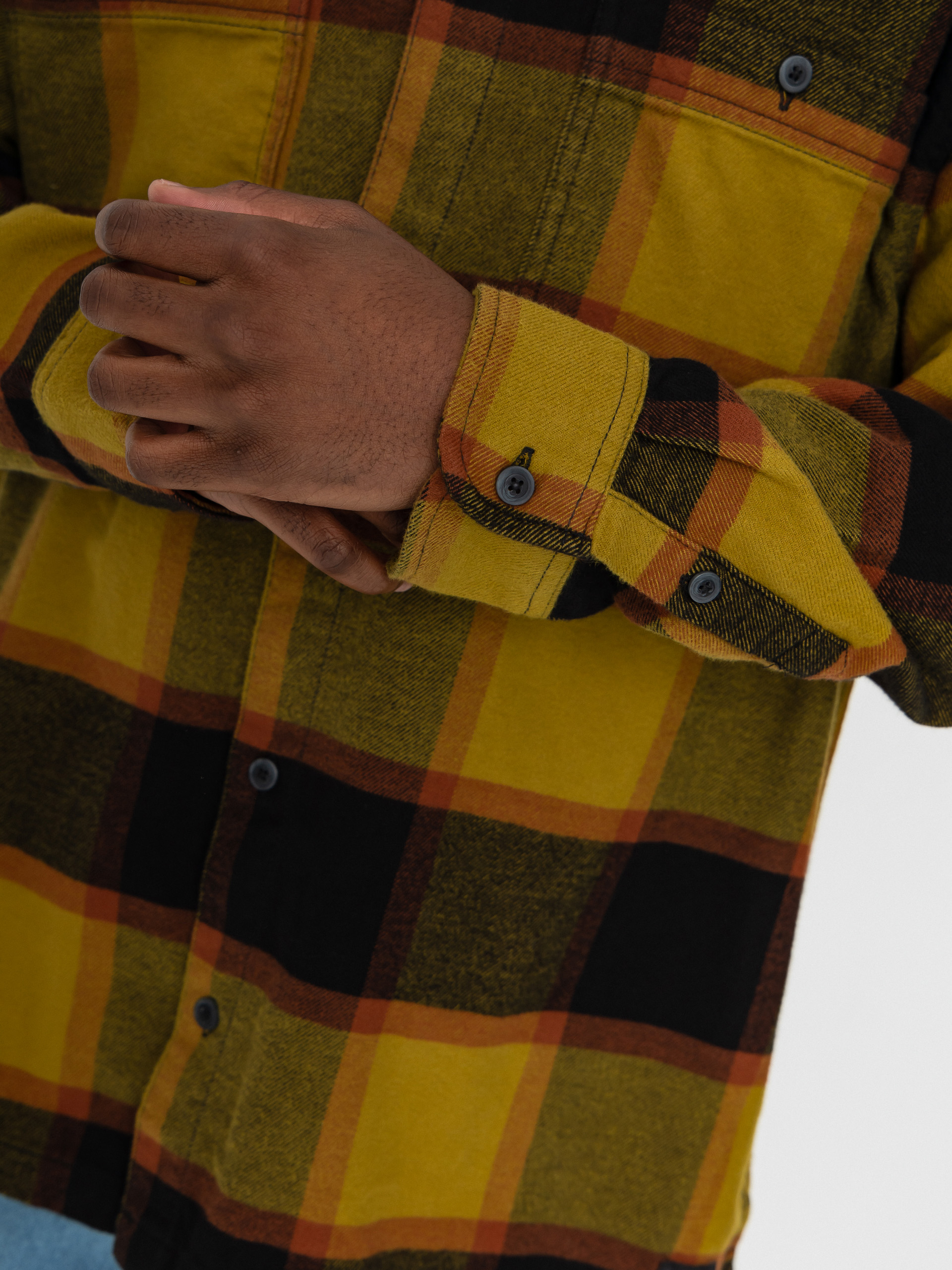 Košeľa Vans Larkspur Plaid Flannel (burnt gold/black)