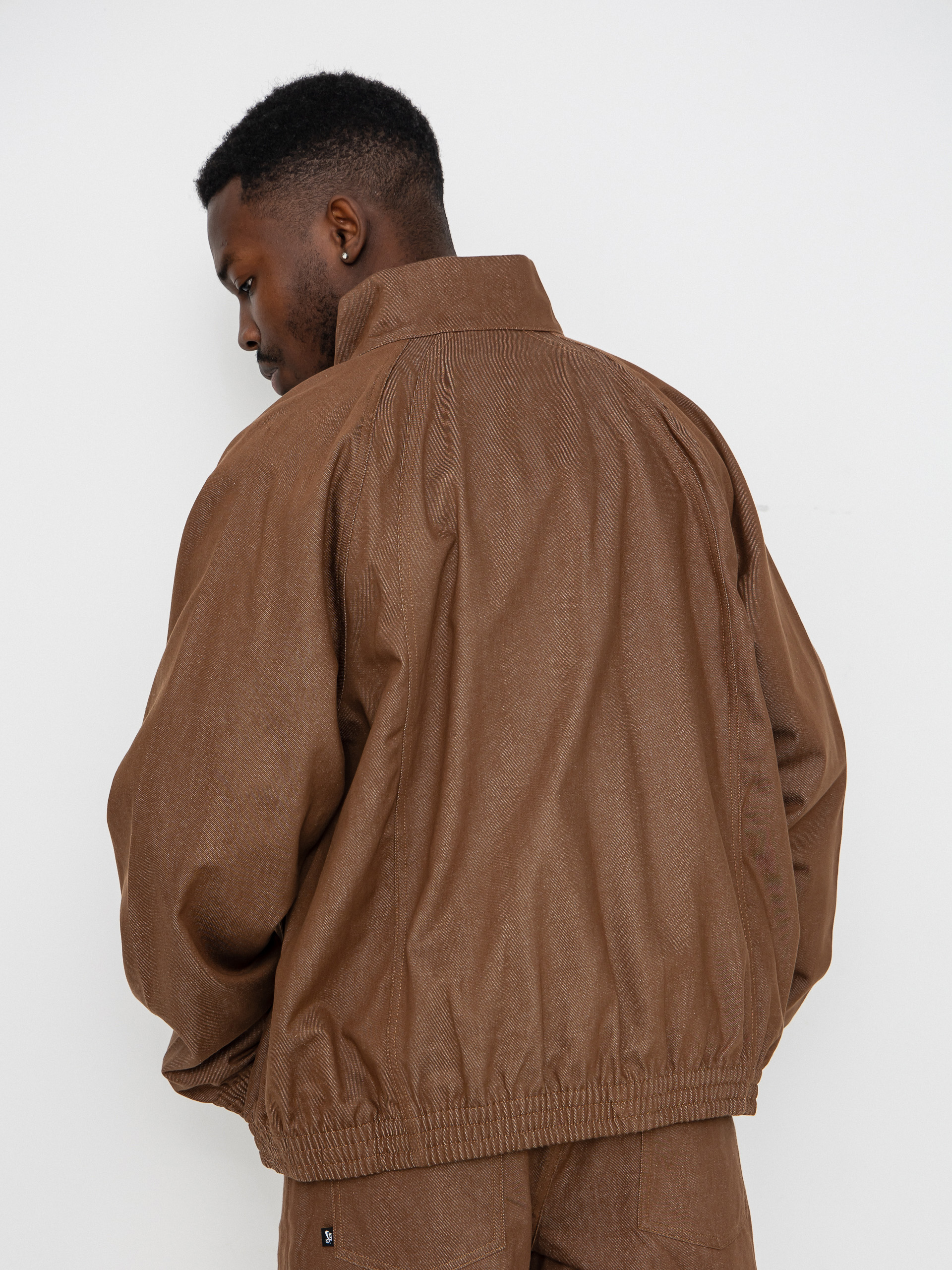 Bunda Nike SB Denim FZ Trak (mosswood brown/white)