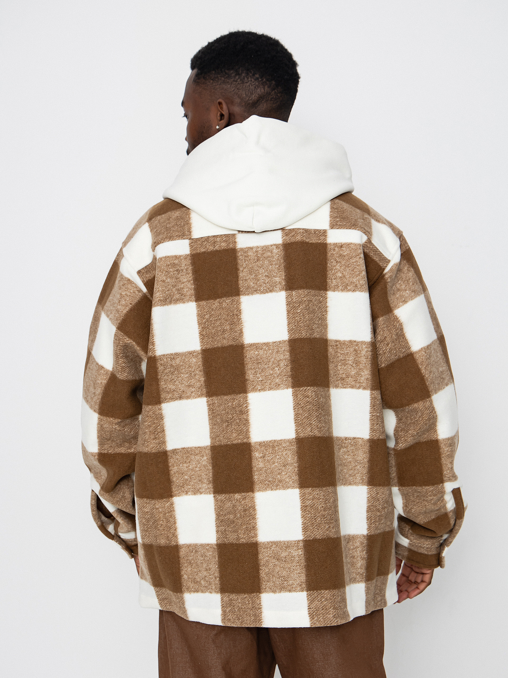 Košeľa Nike SB Essntl Strtdymrn (sail/mosswood brown/white)