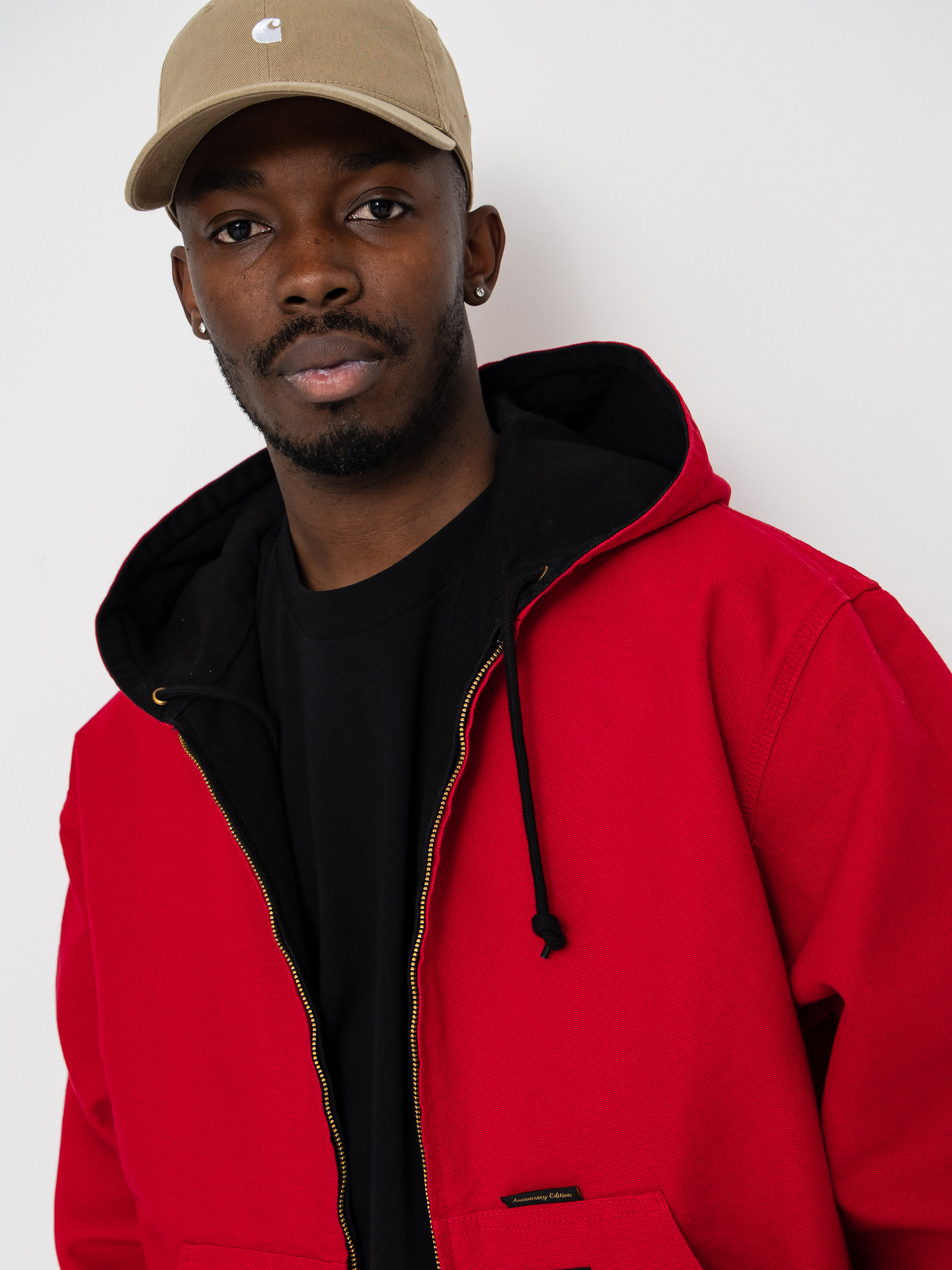 Bunda Carhartt WIP 50 Years Anniversary OG Active (black/usa red/rinsed)