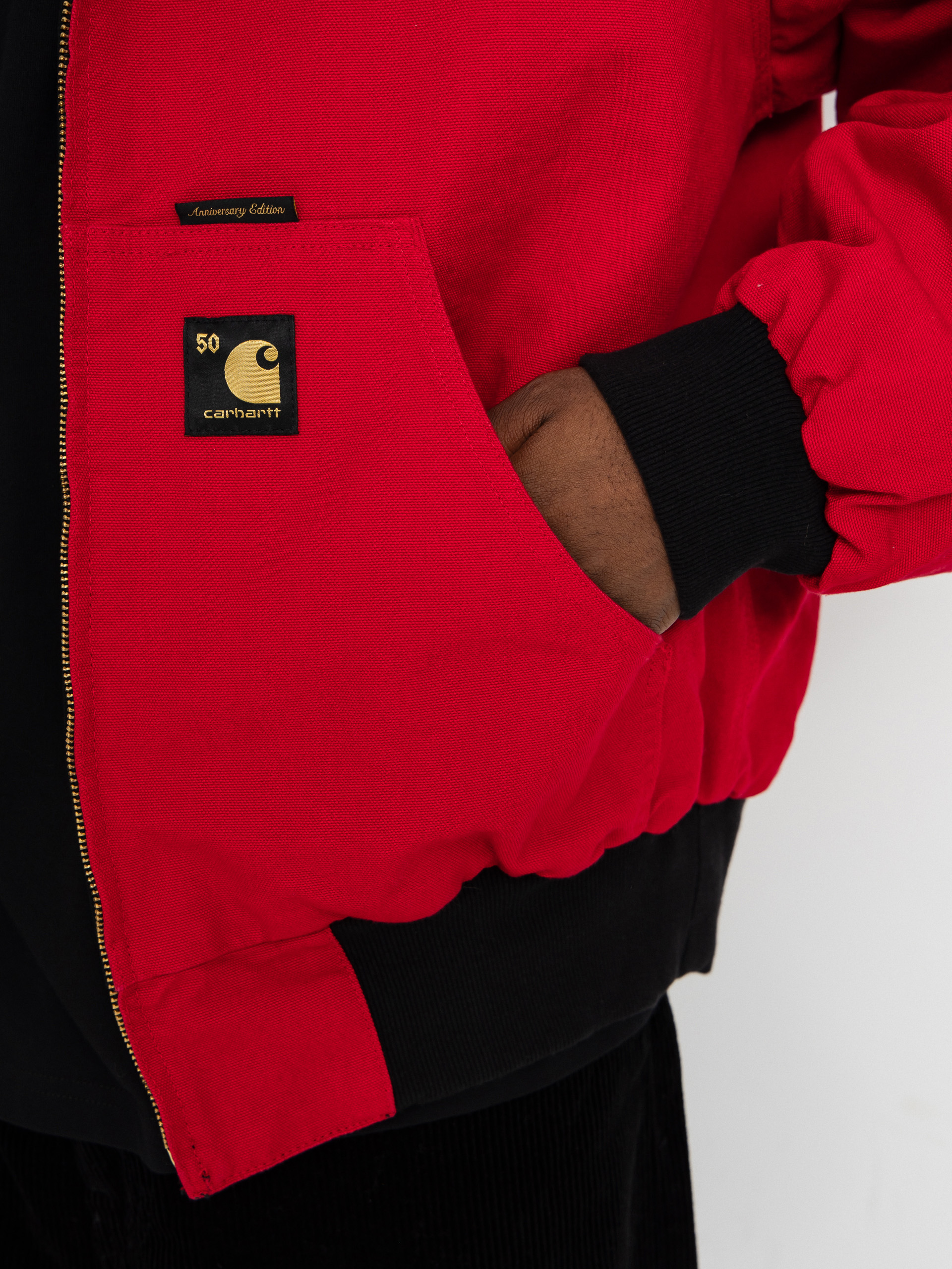 Bunda Carhartt WIP 50 Years Anniversary OG Active (black/usa red/rinsed)
