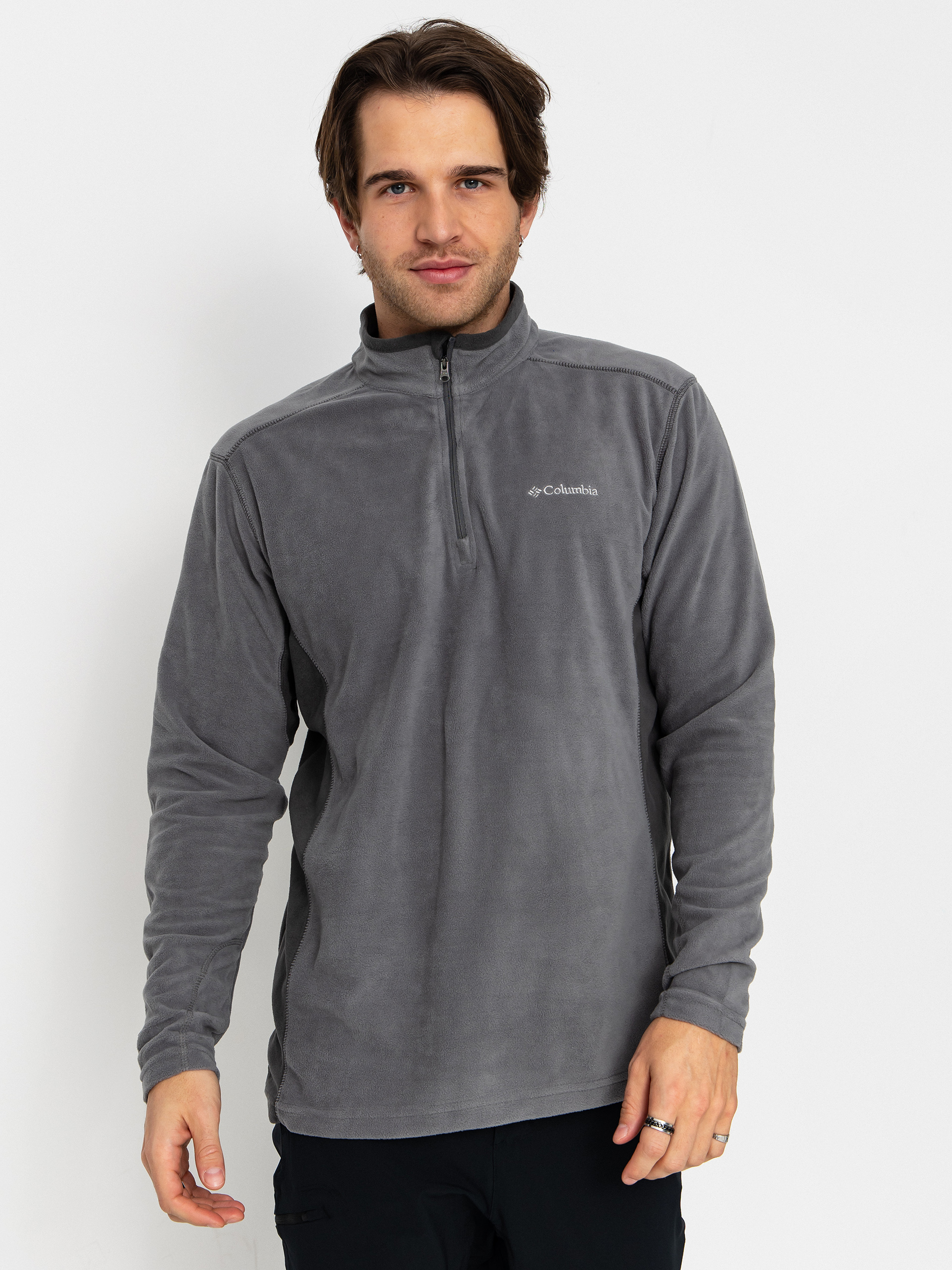Flu00edsovu00e1 mikina Columbia Klamath Range II Half Zip (city grey/shark)