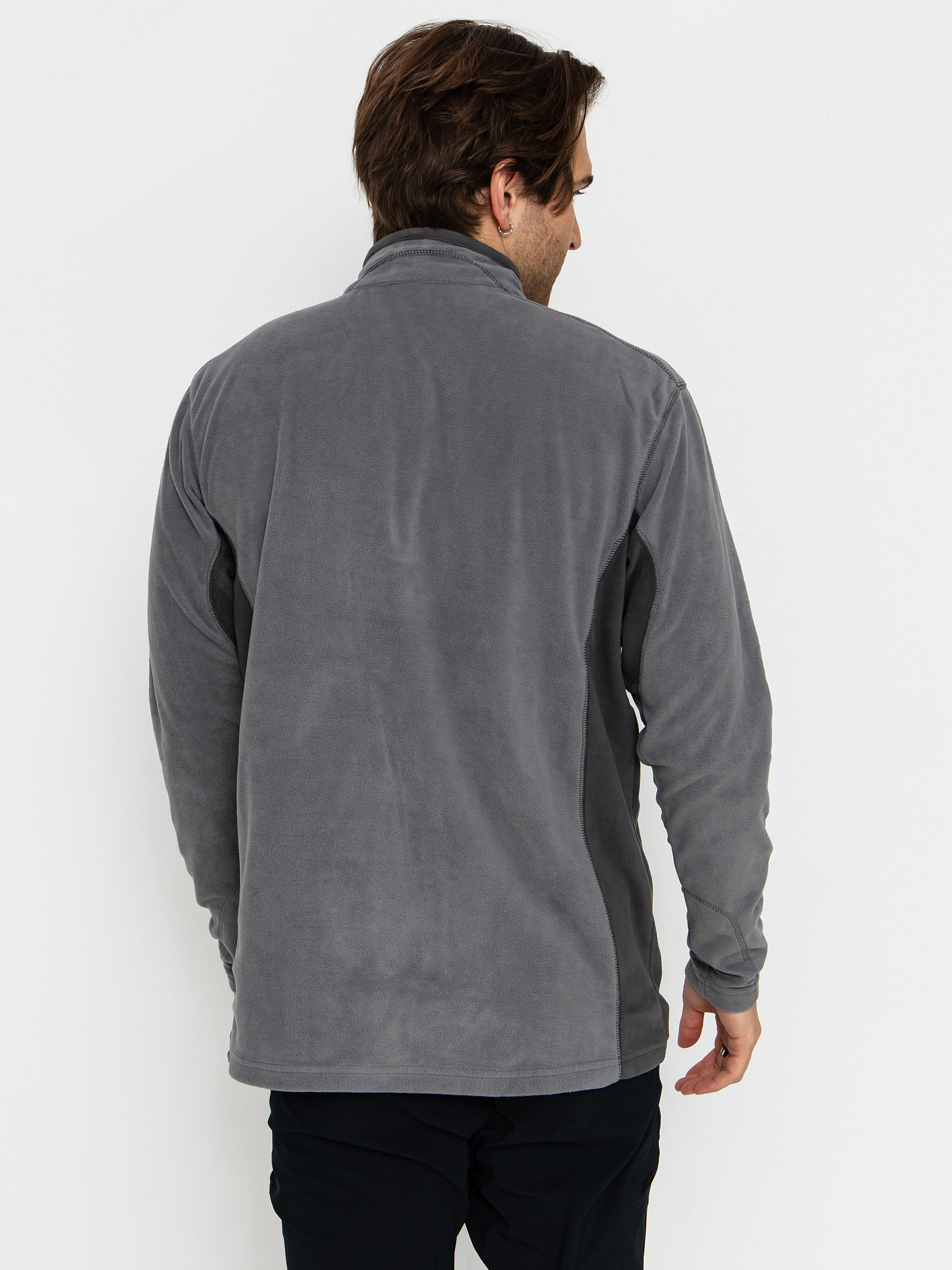 Pánsky Flísová mikina Columbia Klamath Range II Half Zip (city grey/shark)
