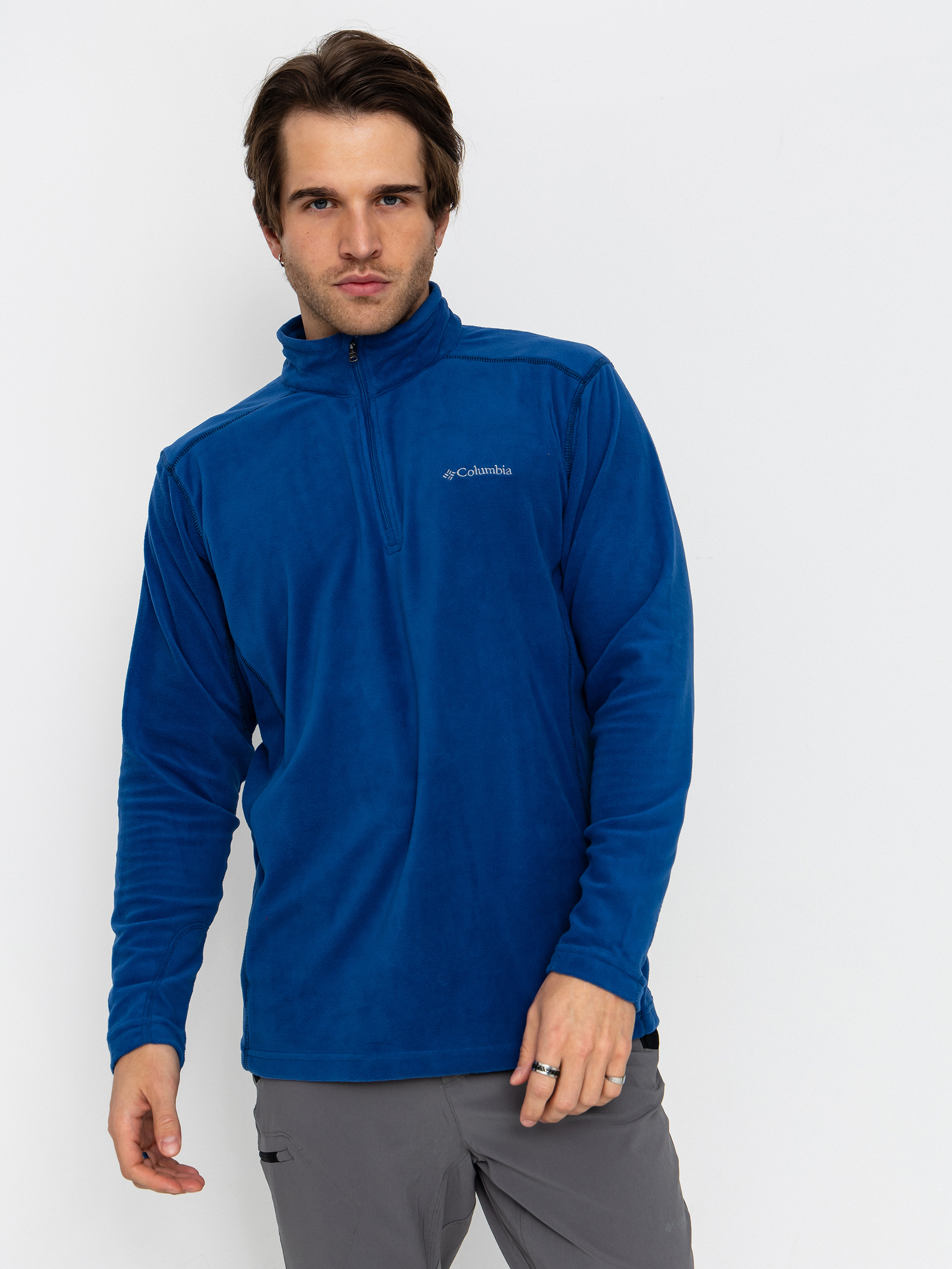 Flu00edsovu00e1 mikina Columbia Klamath Range II Half Zip (mountain blue)