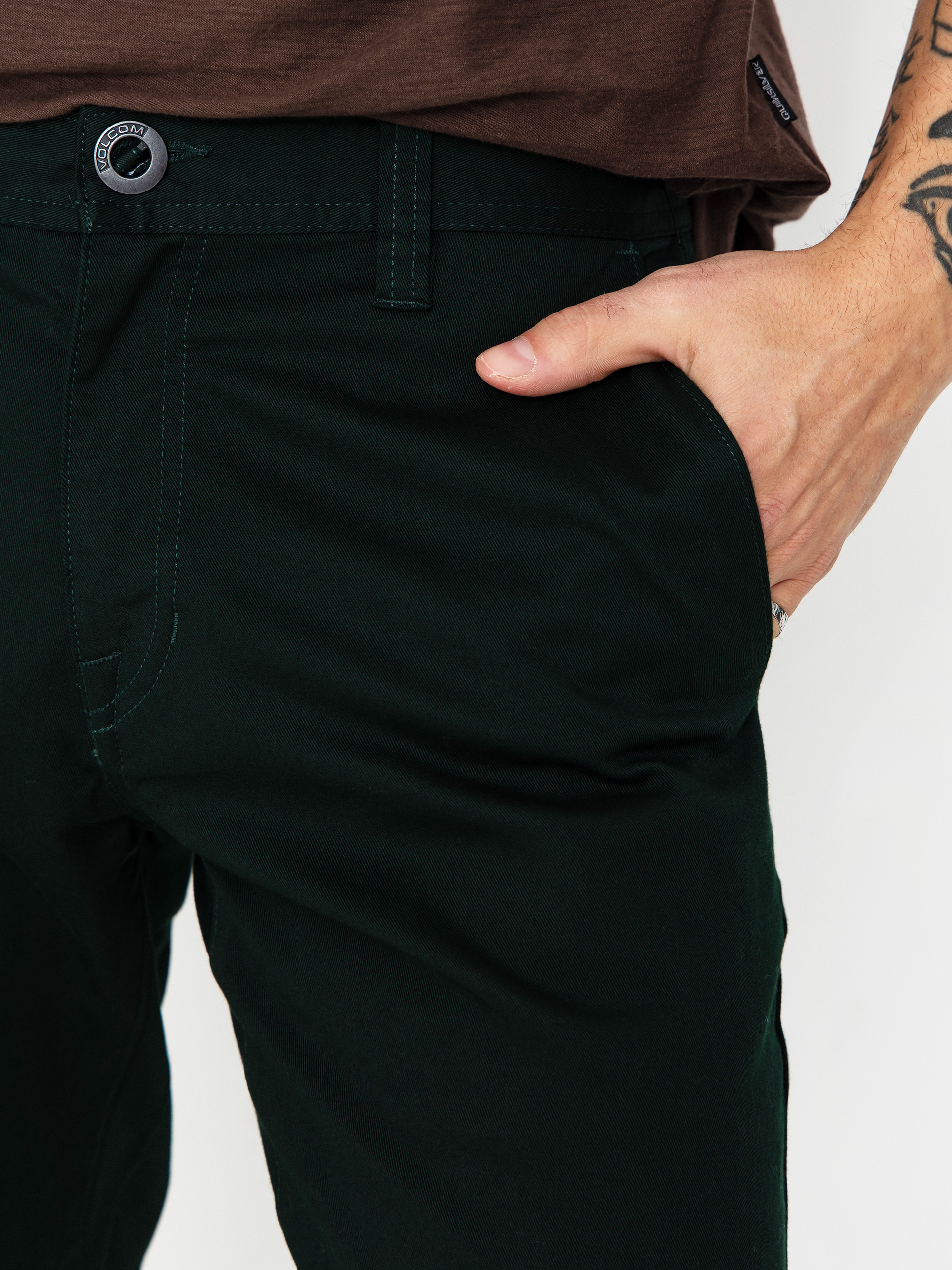 Nohavice Volcom Frickin Modern Stretch (scarab)
