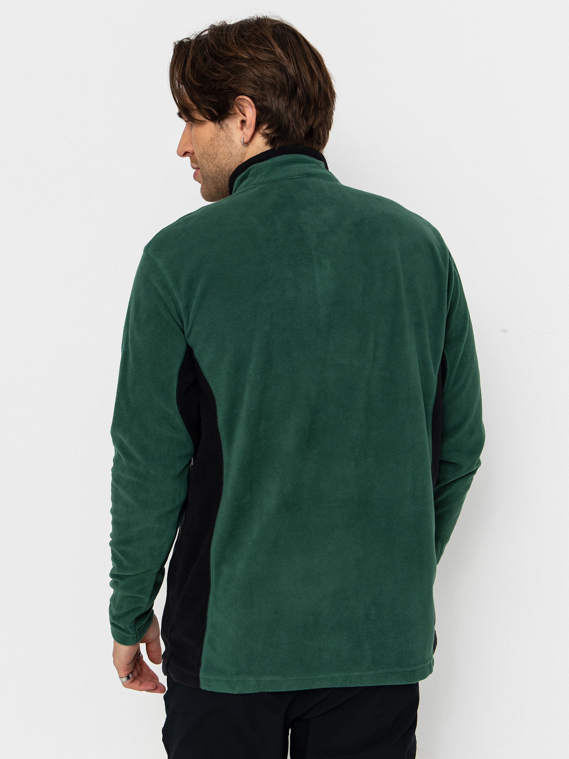 Pánsky Flísová mikina Columbia Klamath Range II Half Zip (rain forest/black)