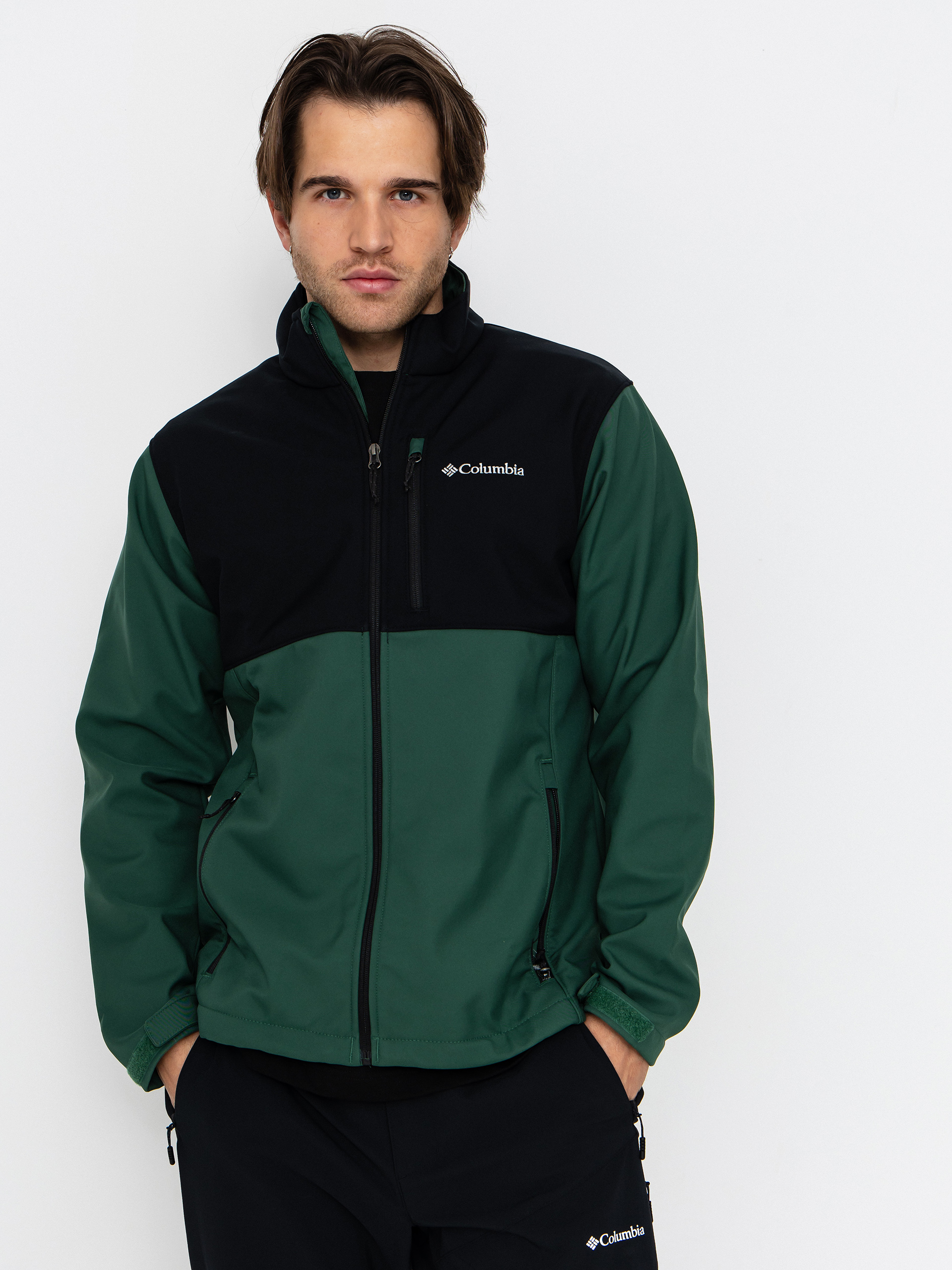 Bunda Columbia Ascender Softshell (rain forest/black)
