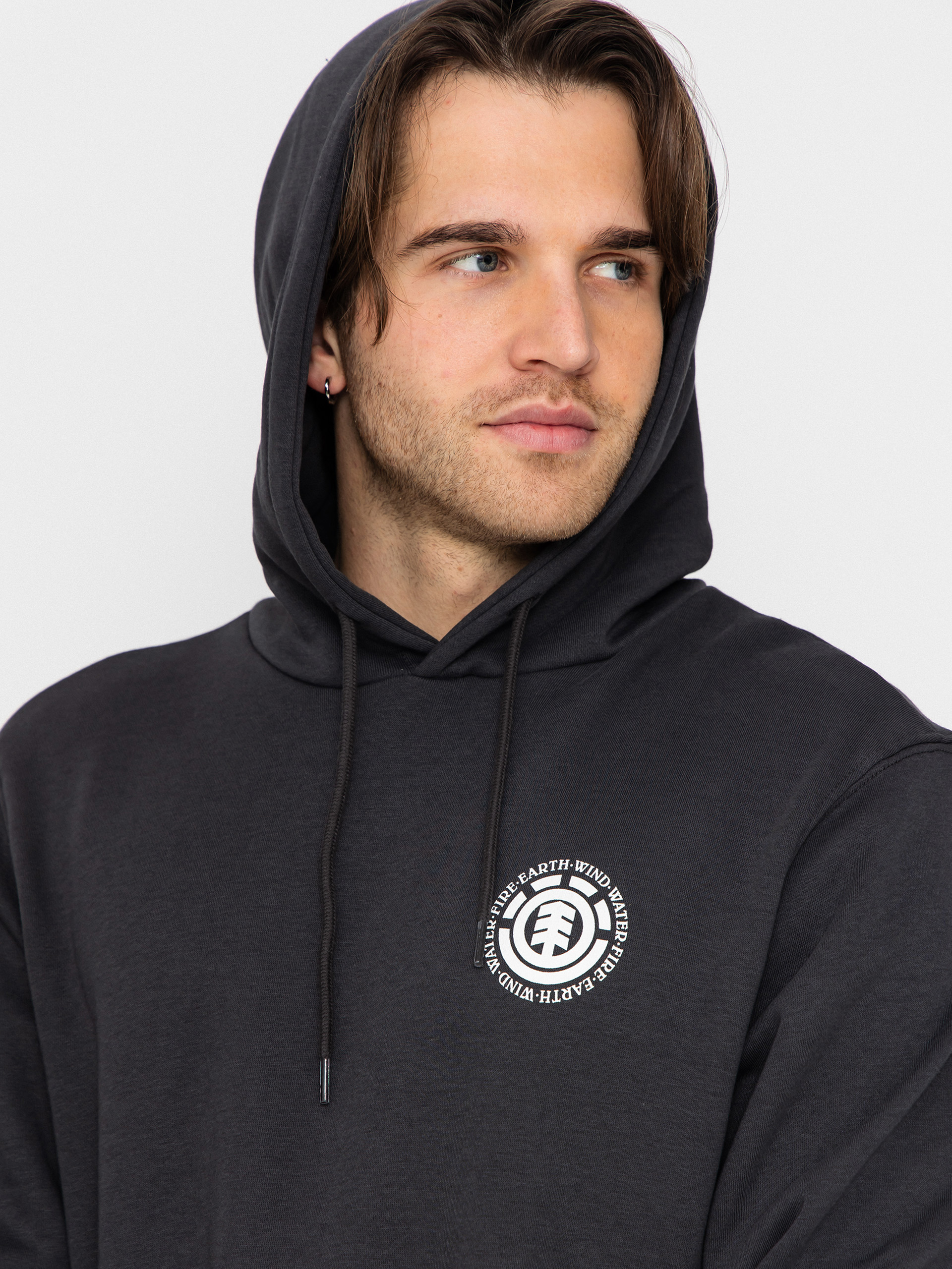 Mikina s kapucňou Element Seal Bp HD (off black)