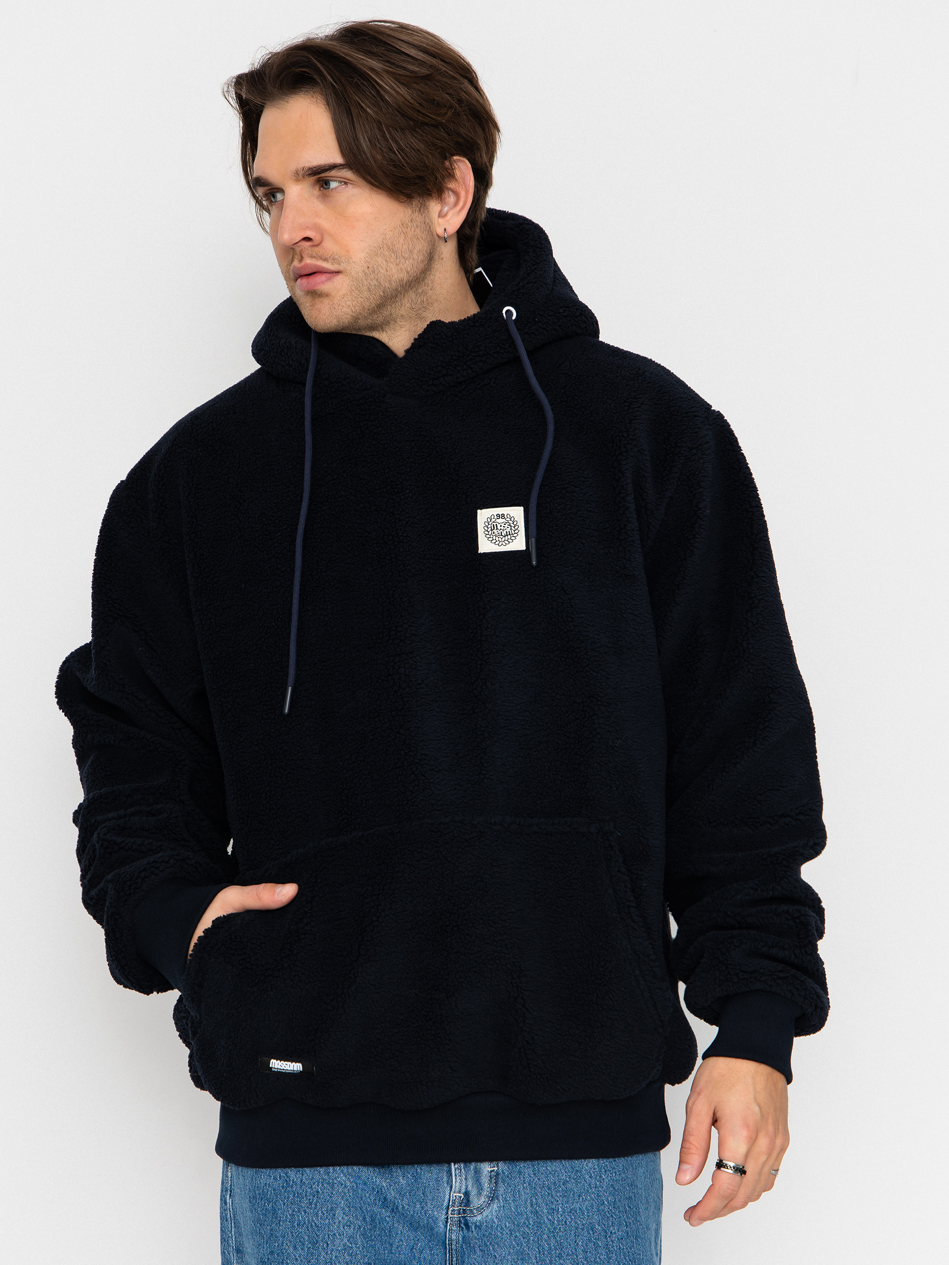 Bunda MassDnm Patch Teddy Hoody (navy)
