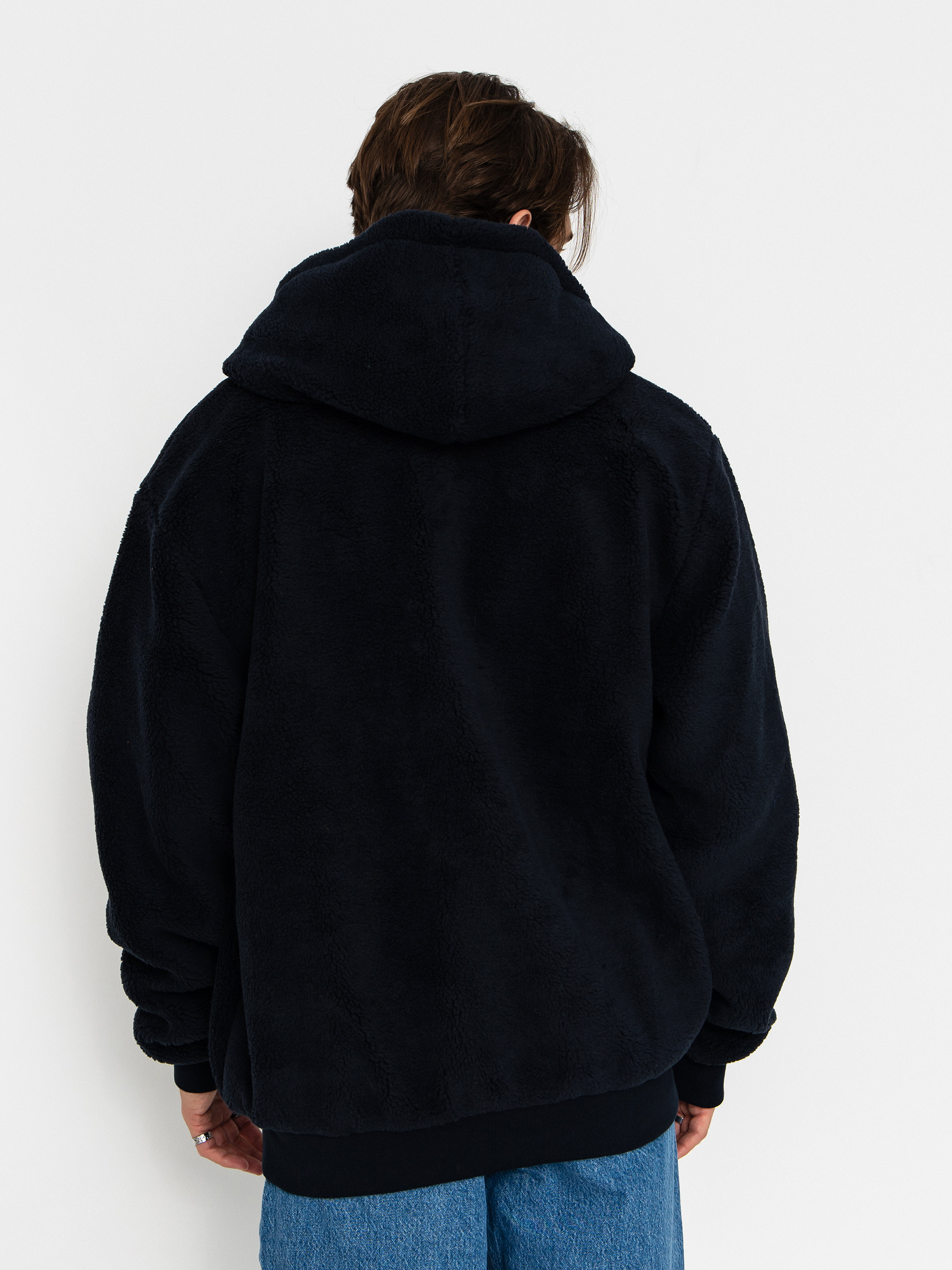 Bunda MassDnm Patch Teddy Zip Hoody (navy)