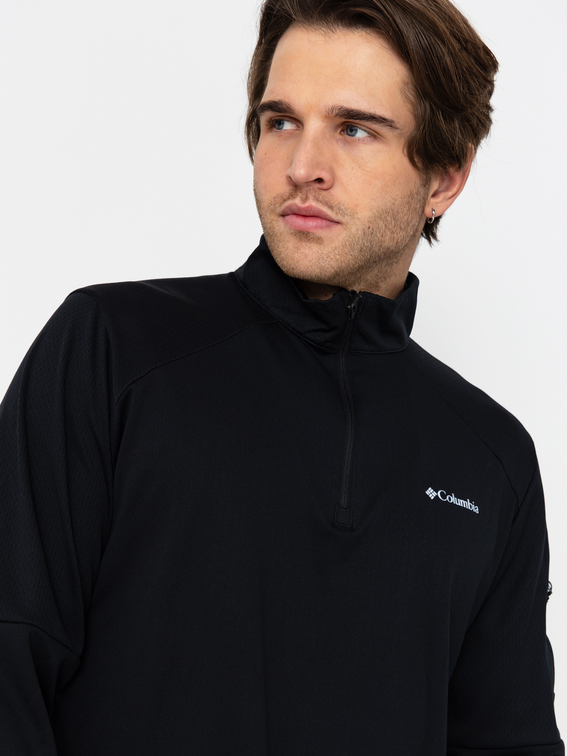 Pánsky Flísová mikina Columbia Tech Knit 1/4 Zip (black)