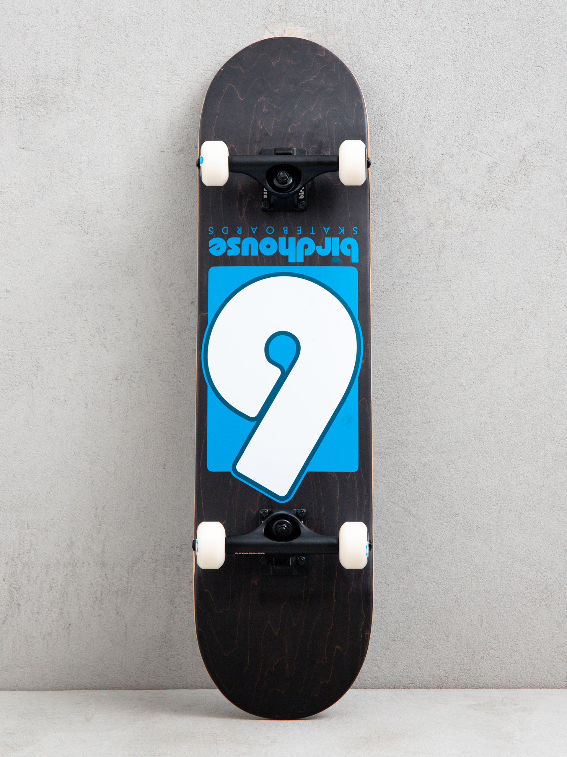 Skateboard Birdhouse B Logo (black/blue)