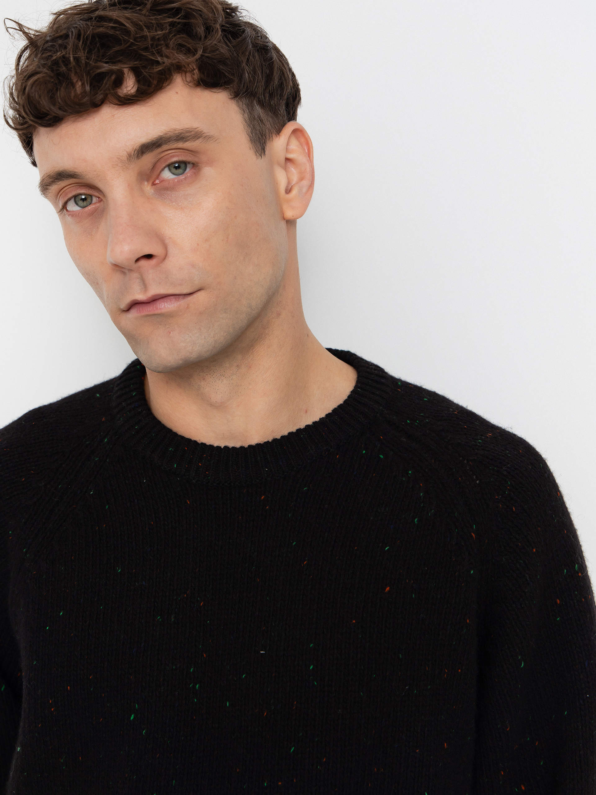 Sveter Carhartt WIP Anglistic (speckled black)