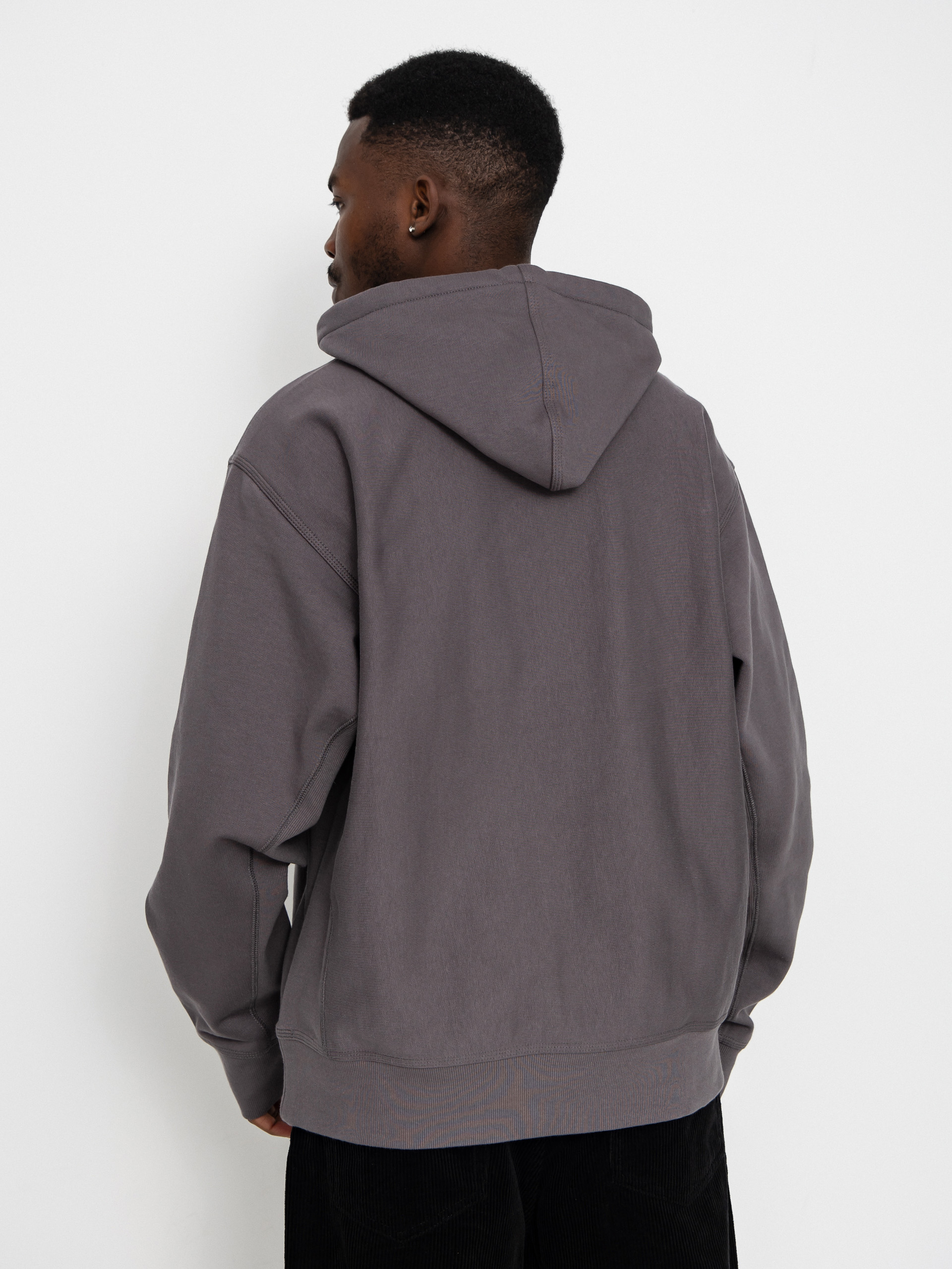 Mikina s kapucňou Carhartt WIP American Script HD (porphyry)
