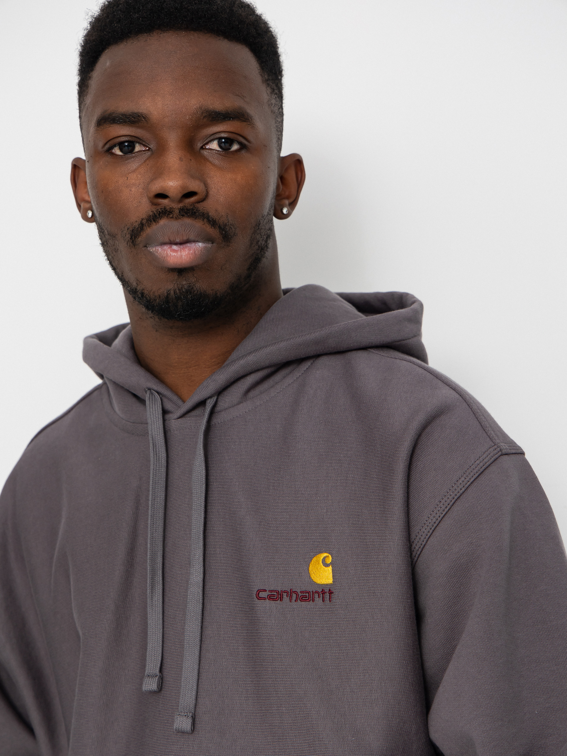 Mikina s kapucňou Carhartt WIP American Script HD (porphyry)