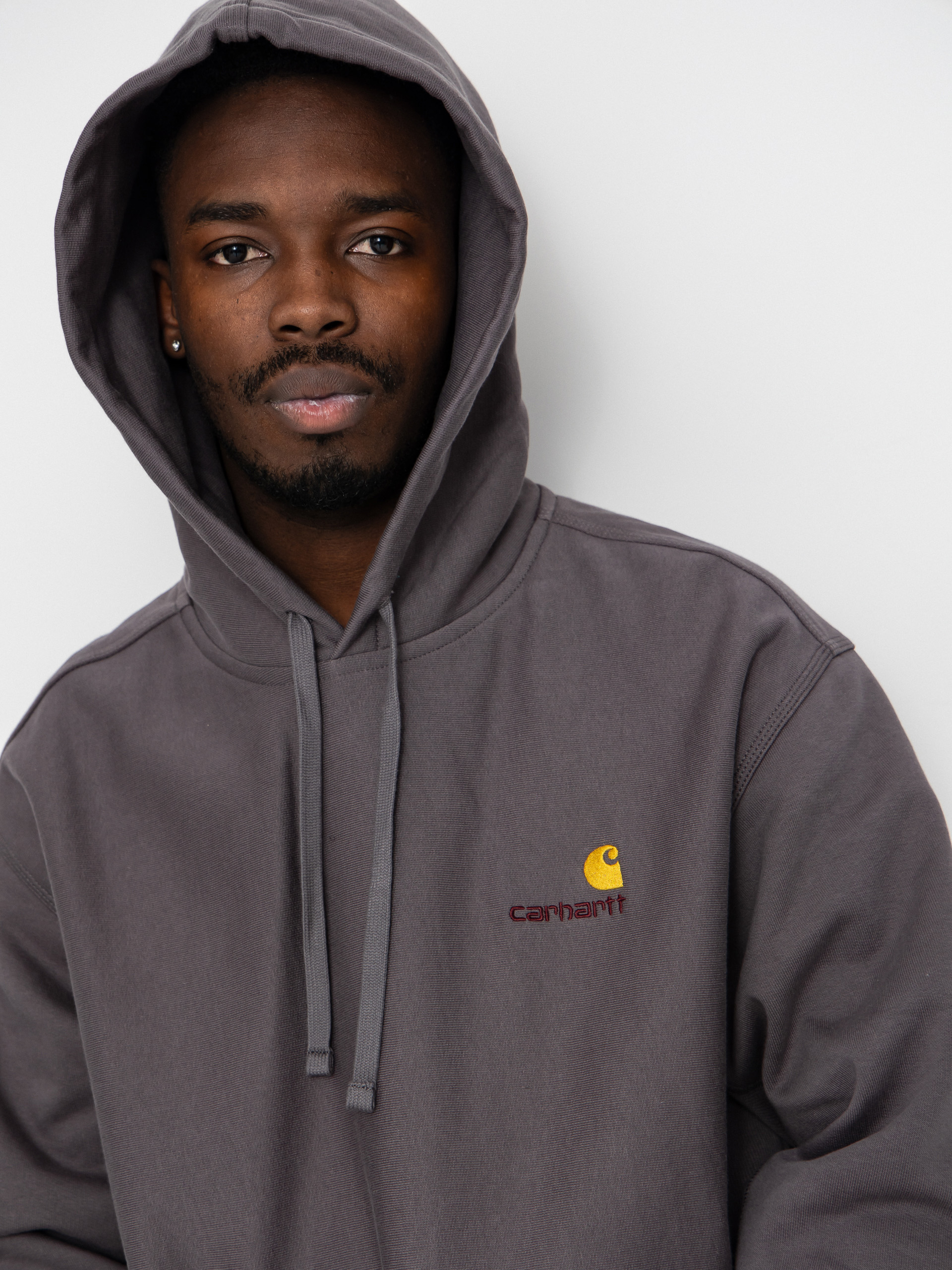 Mikina s kapucňou Carhartt WIP American Script HD (porphyry)